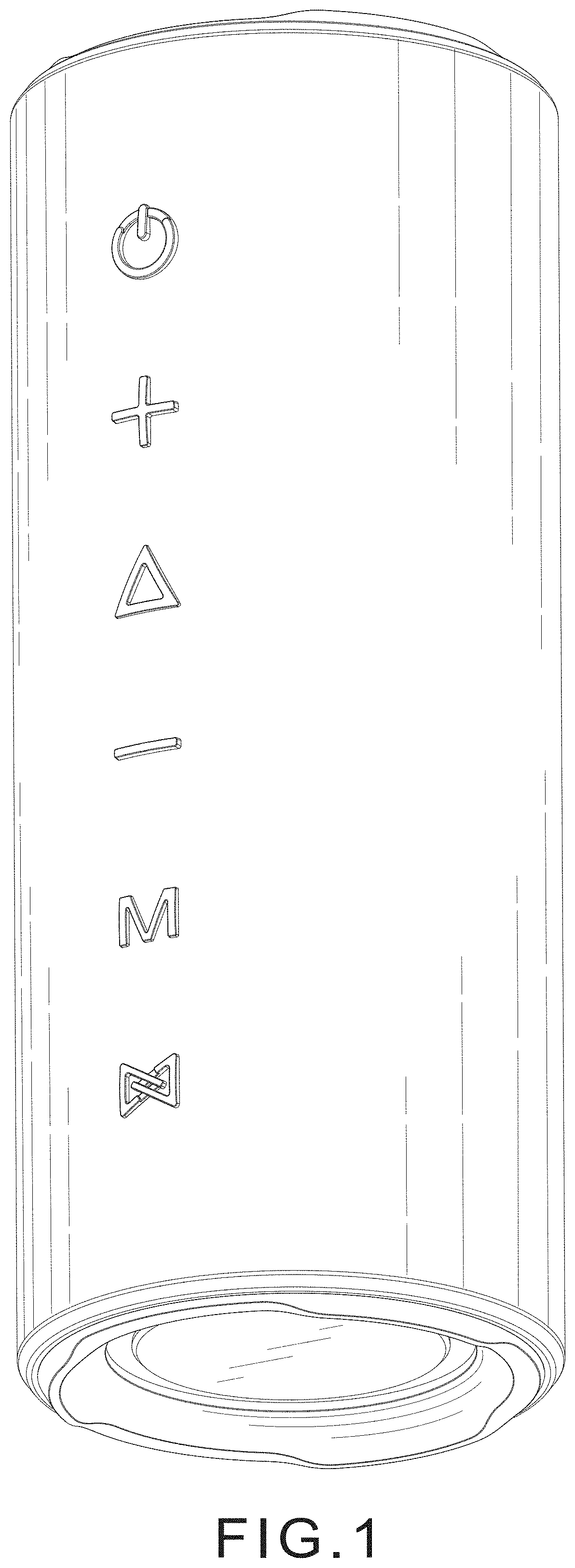 Patent USD1001101 Figure 1 – Wireless speaker
