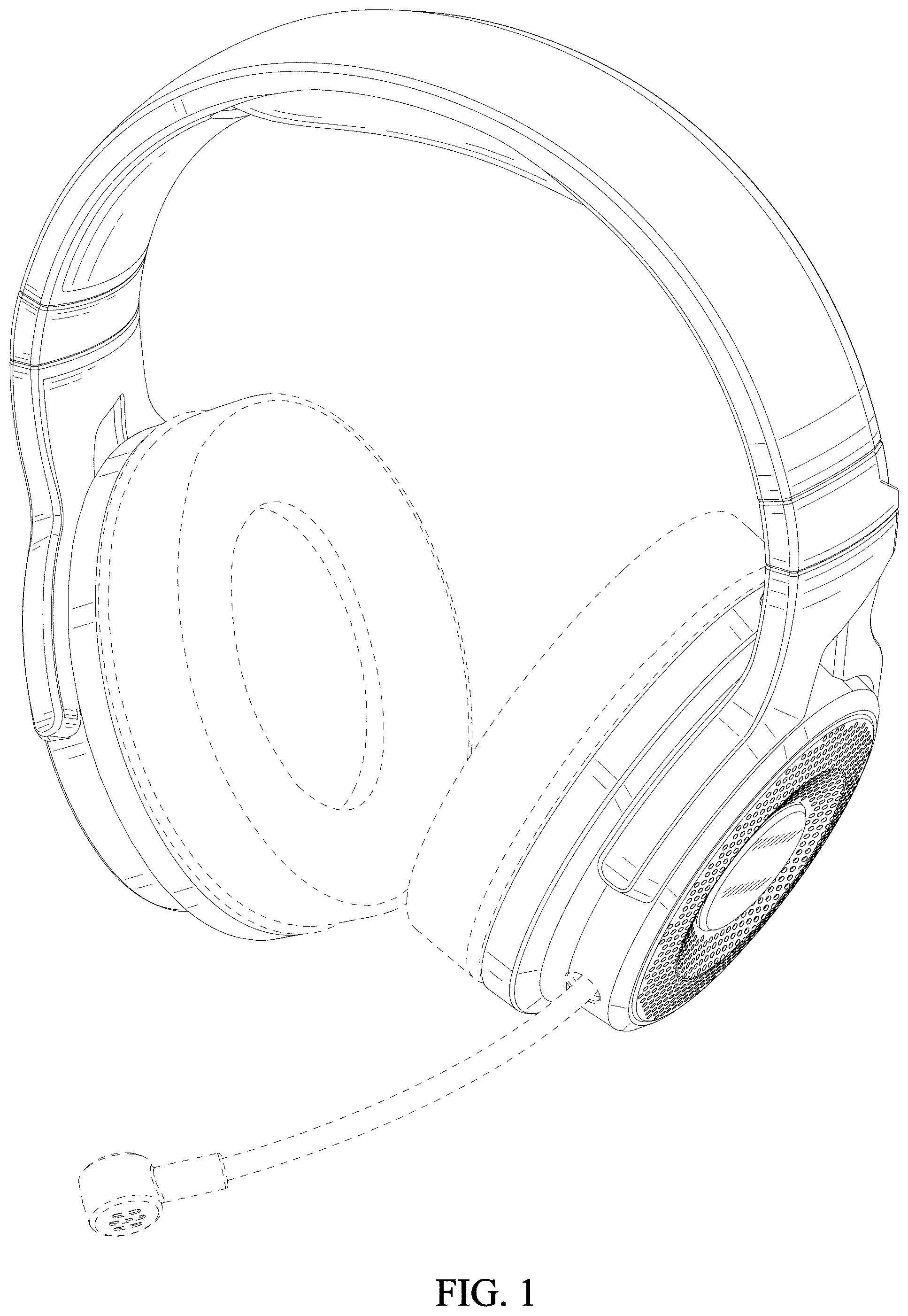Patent USD1001105 — Wireless headphone — Figure 1