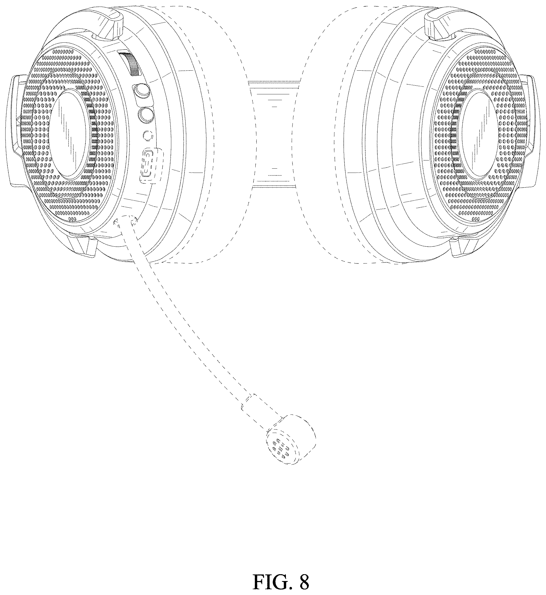 Patent USD1001105 Figure 8 – Wireless headphone
