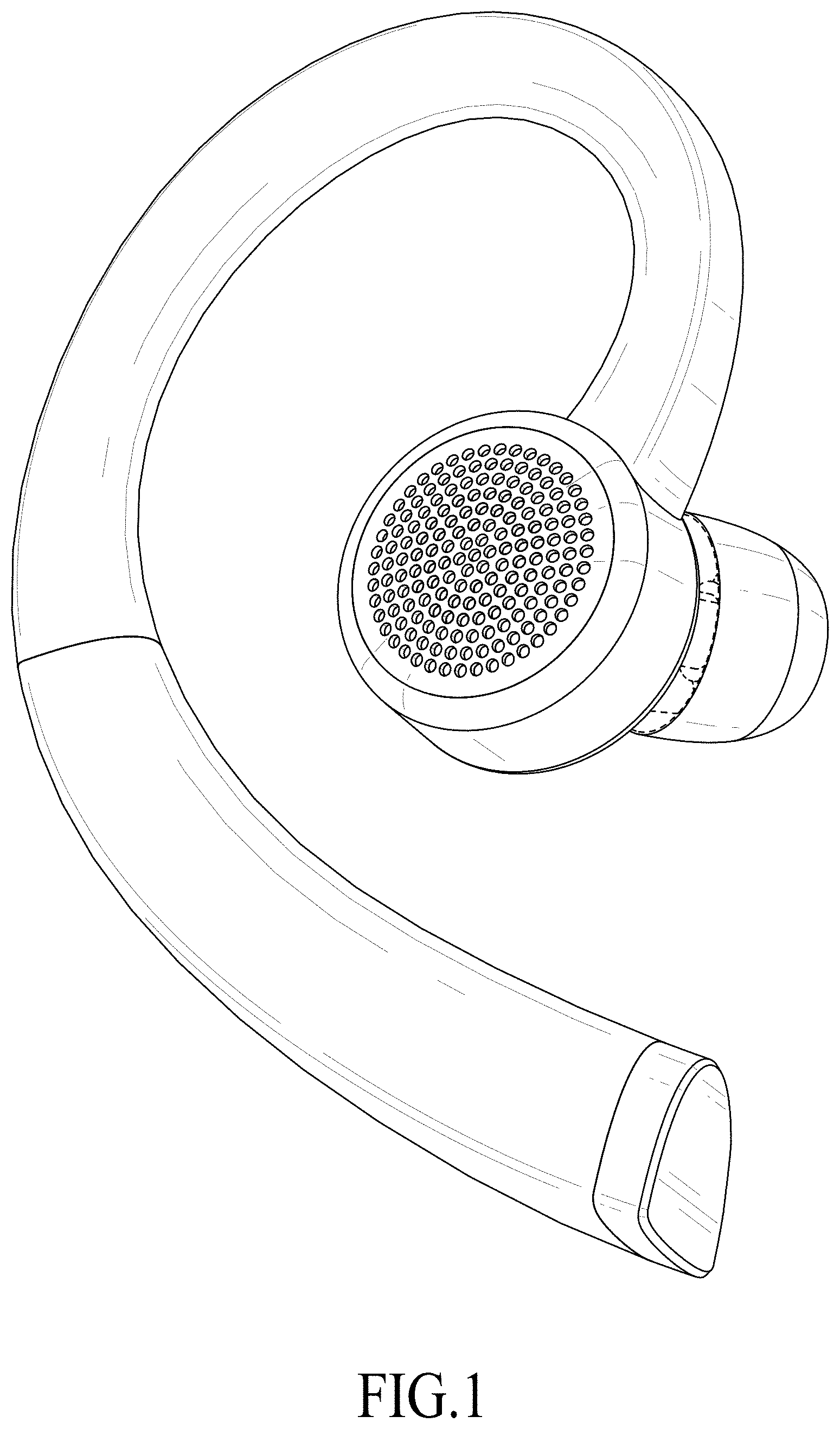 Patent USD1001106 — Wireless earphone — Figure 1