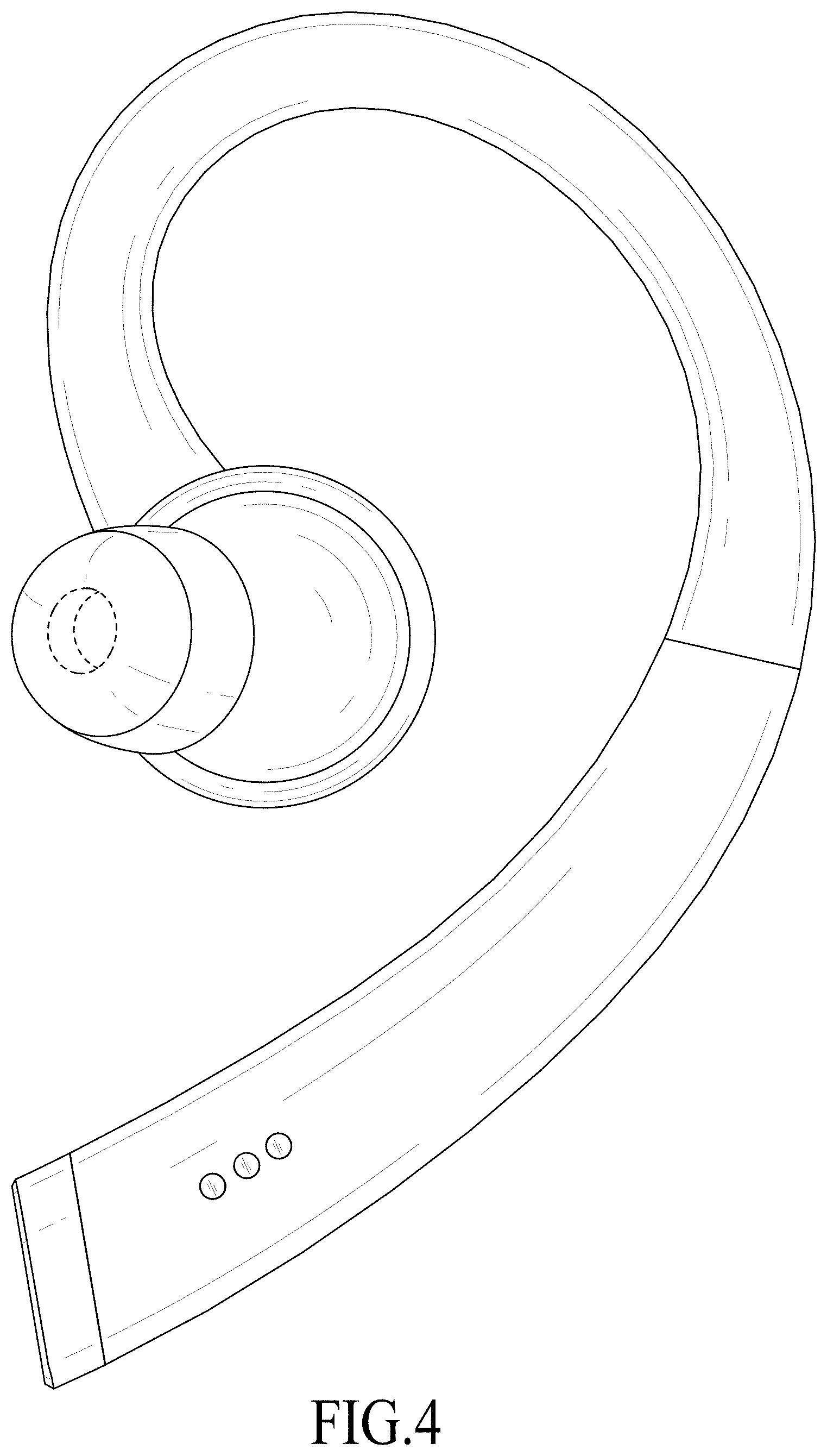 Patent USD1001106 Figure 4 – Wireless earphone