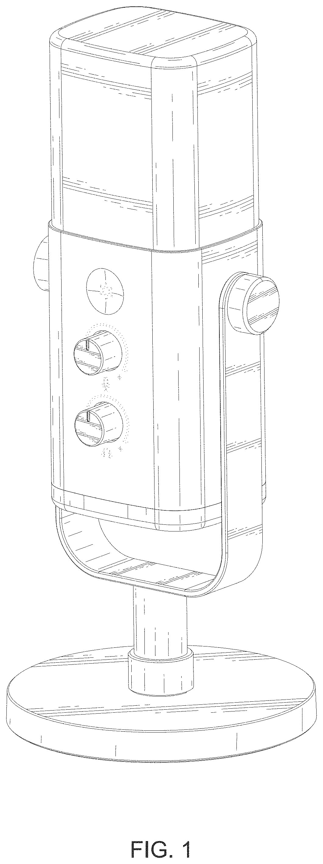 Patent USD1001108 Figure 1 – Microphone
