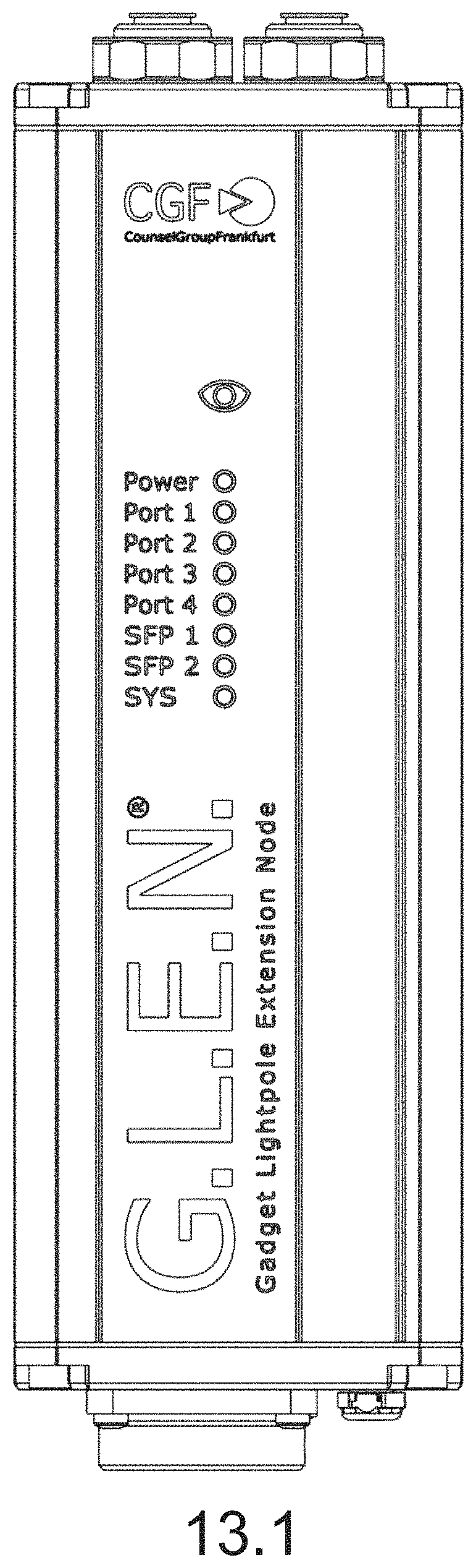 Patent USD1001112 Figure 8 – Network switch for computers