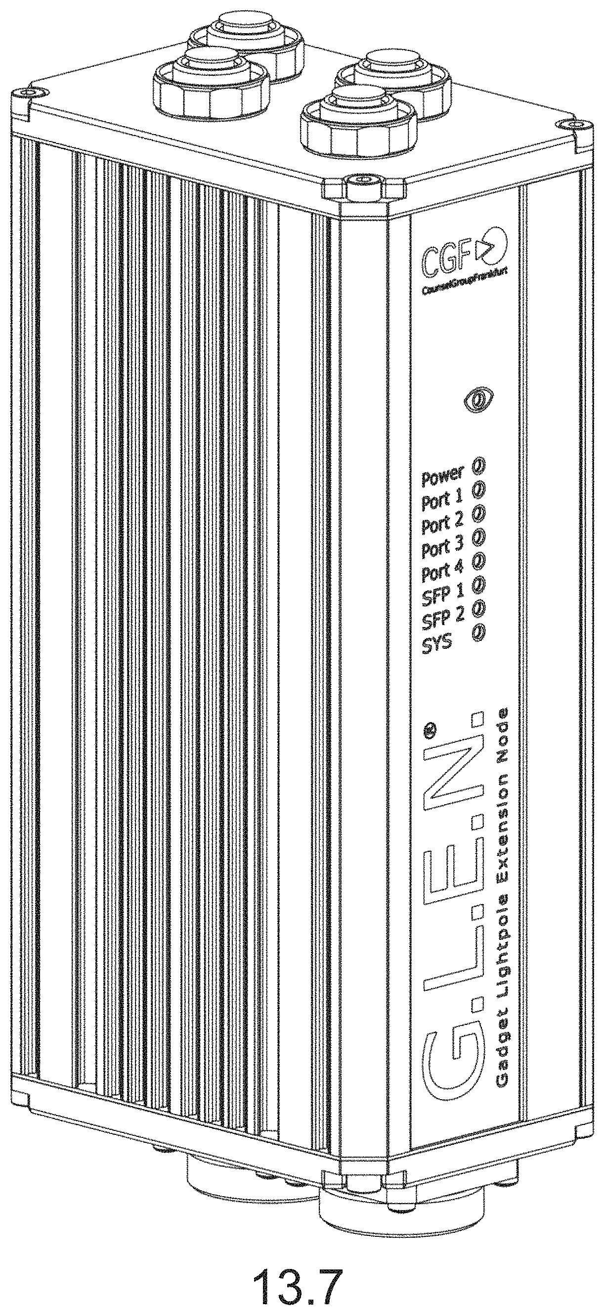 Patent USD1001112 Figure 14 – Network switch for computers