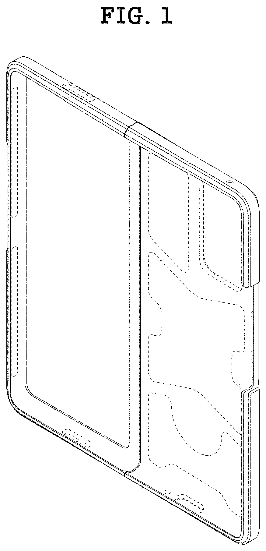 Patent USD1001113 Figure 1 – Case for electronic communications device