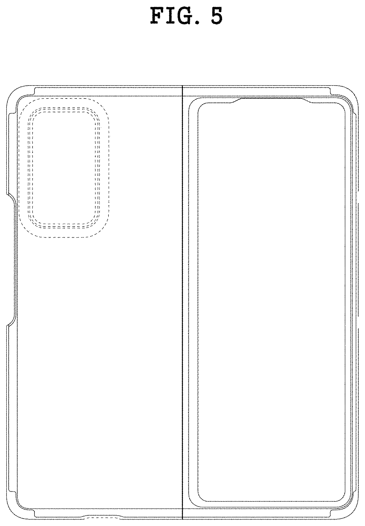 Patent USD1001113 Figure 5 – Case for electronic communications device