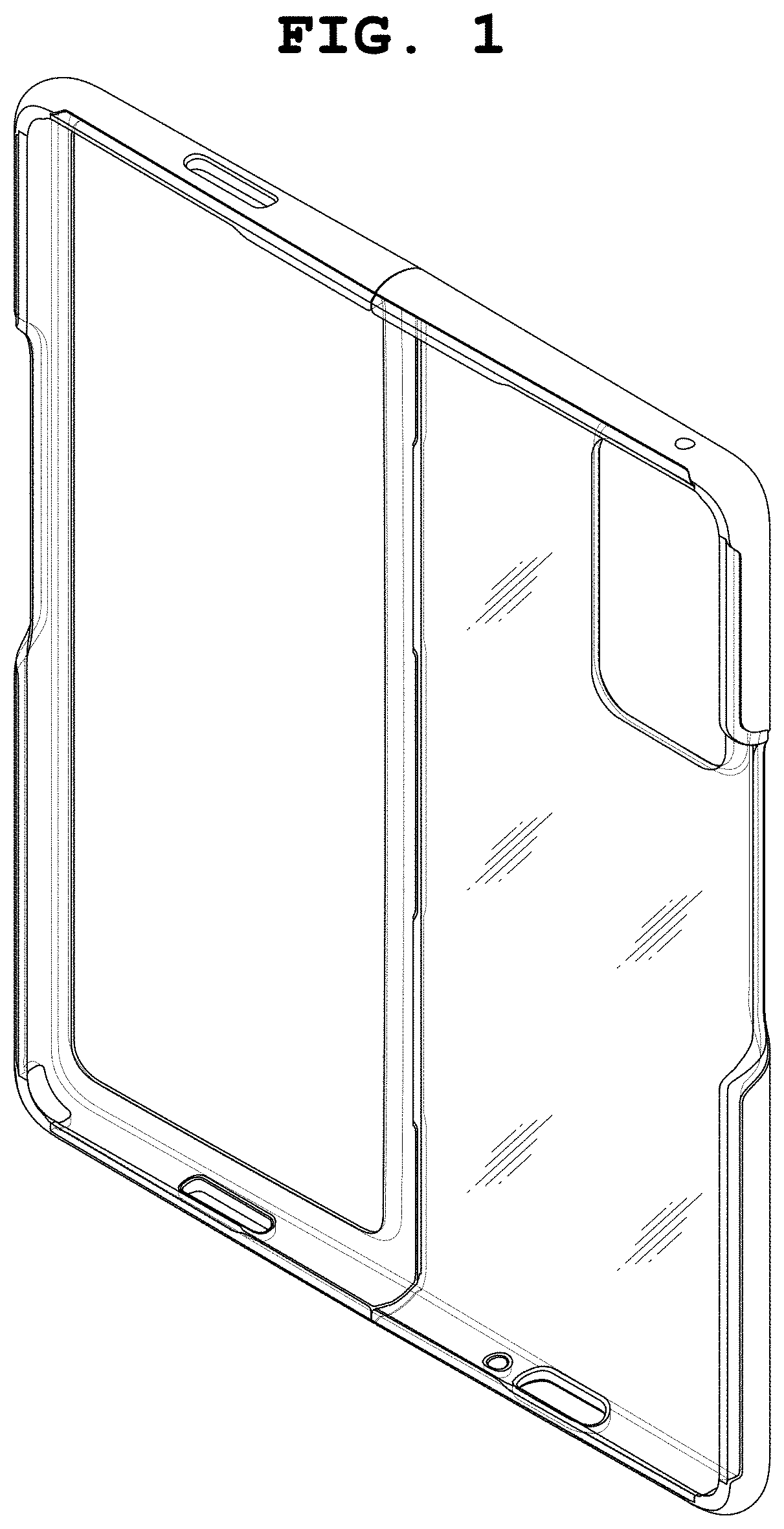 Patent USD1001114 Figure 1 – Case for electronic communications device