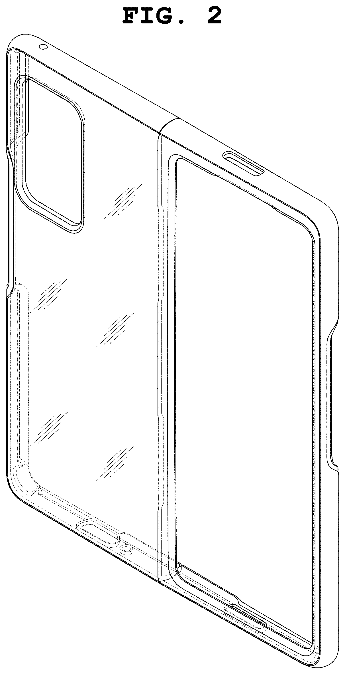 Patent USD1001114 Figure 2 – Case for electronic communications device
