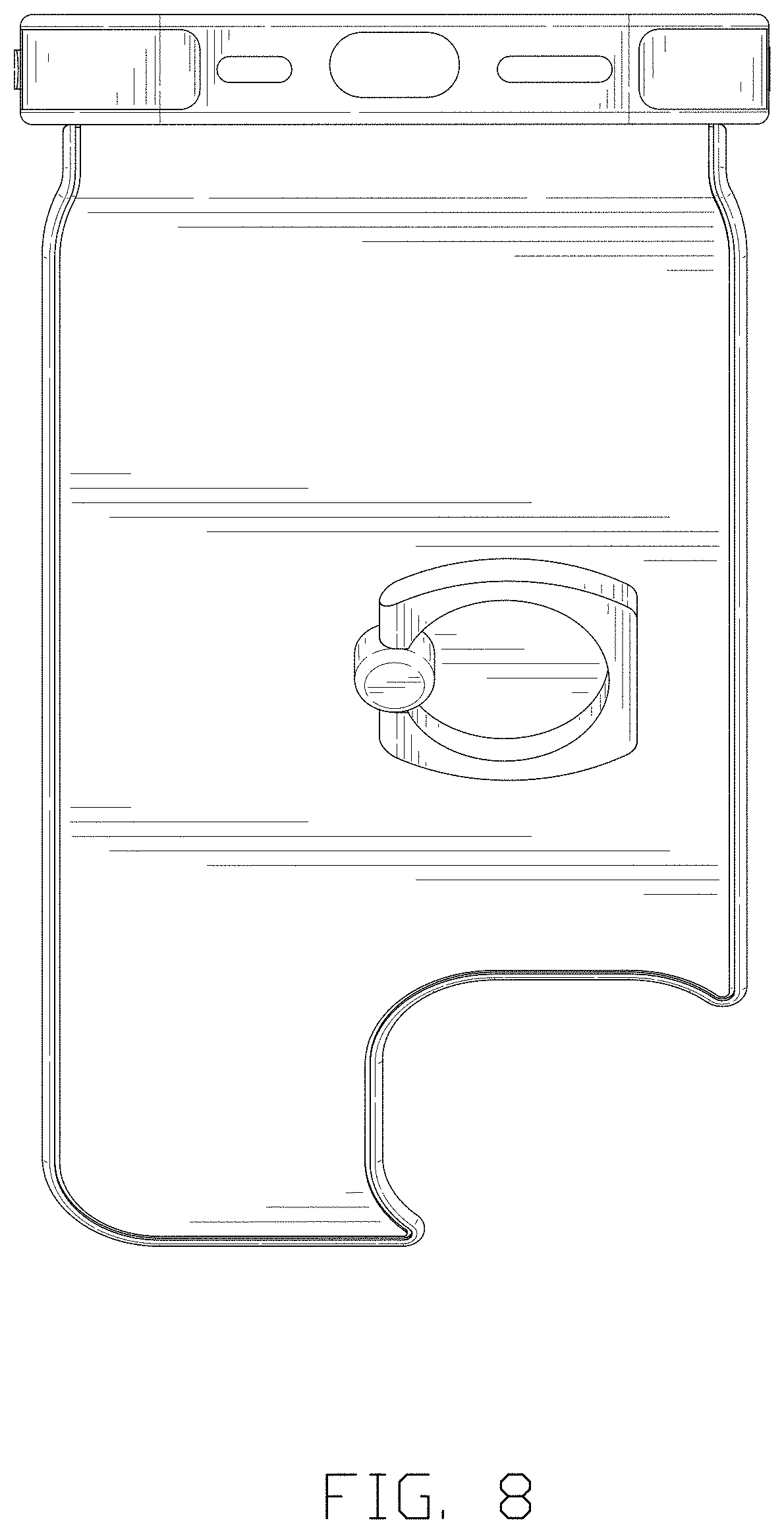 Patent USD1001116 Figure 8 – Combined mobile phone case and card case