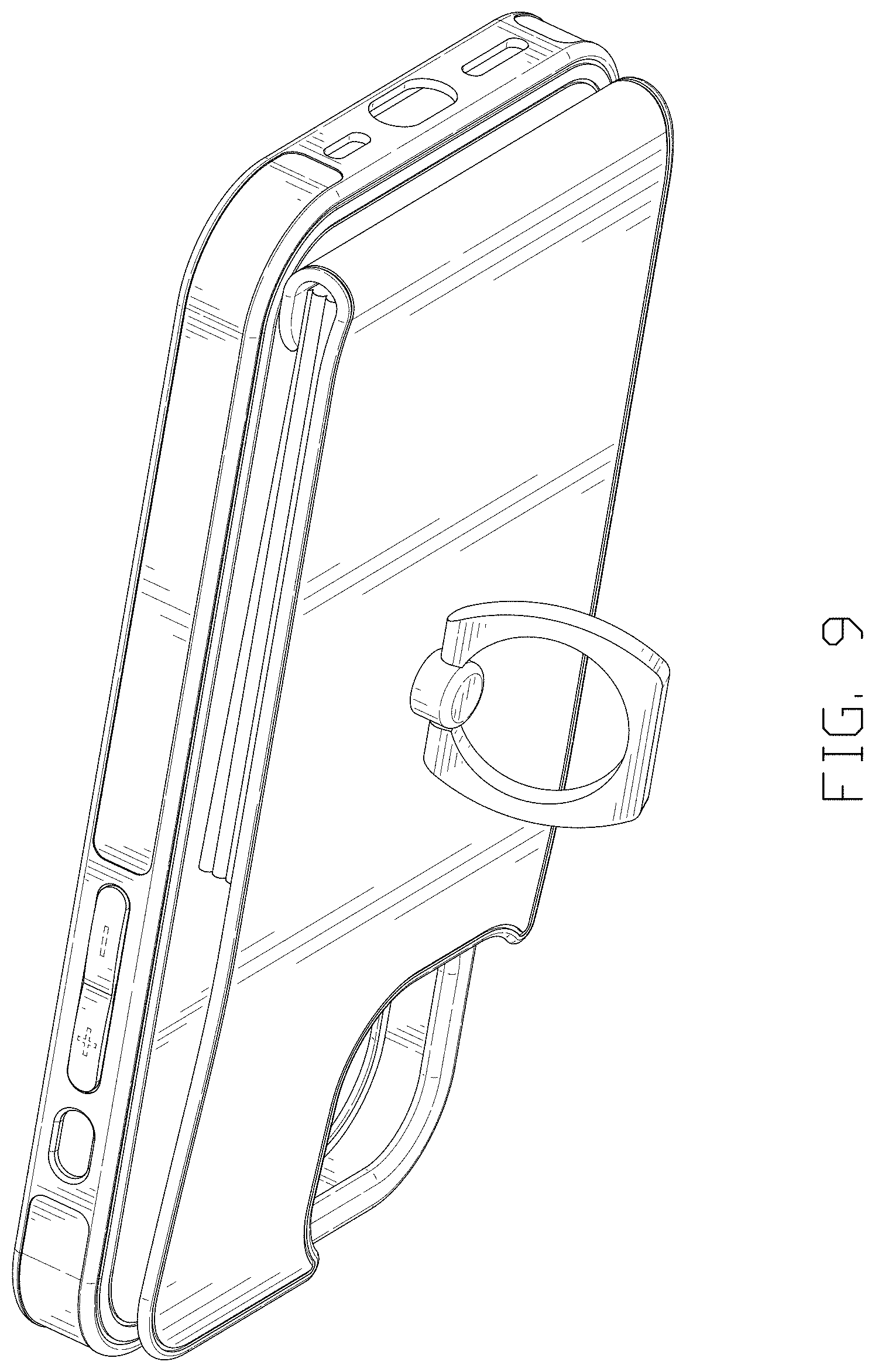 Patent USD1001116 Figure 9 – Combined mobile phone case and card case