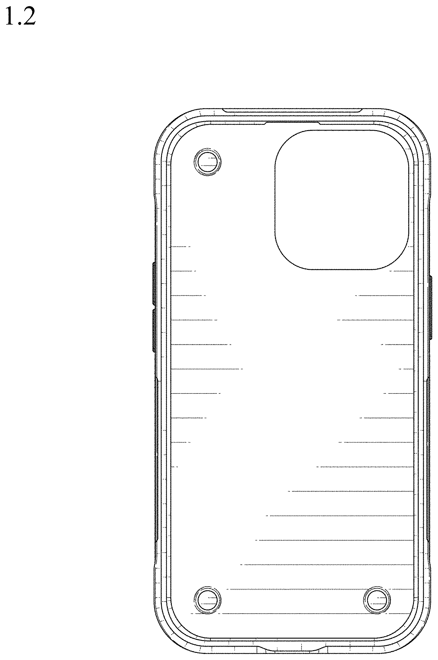 Patent USD1001118 Figure 2 – Case for mobile telephone