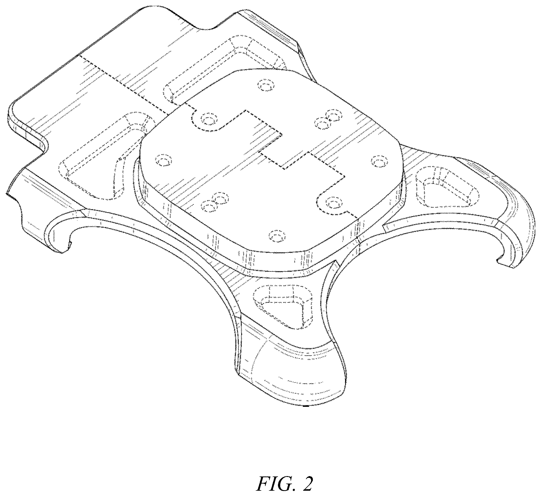 Patent USD1001119 Figure 2 – Anti-theft bracket for a foldable gadget