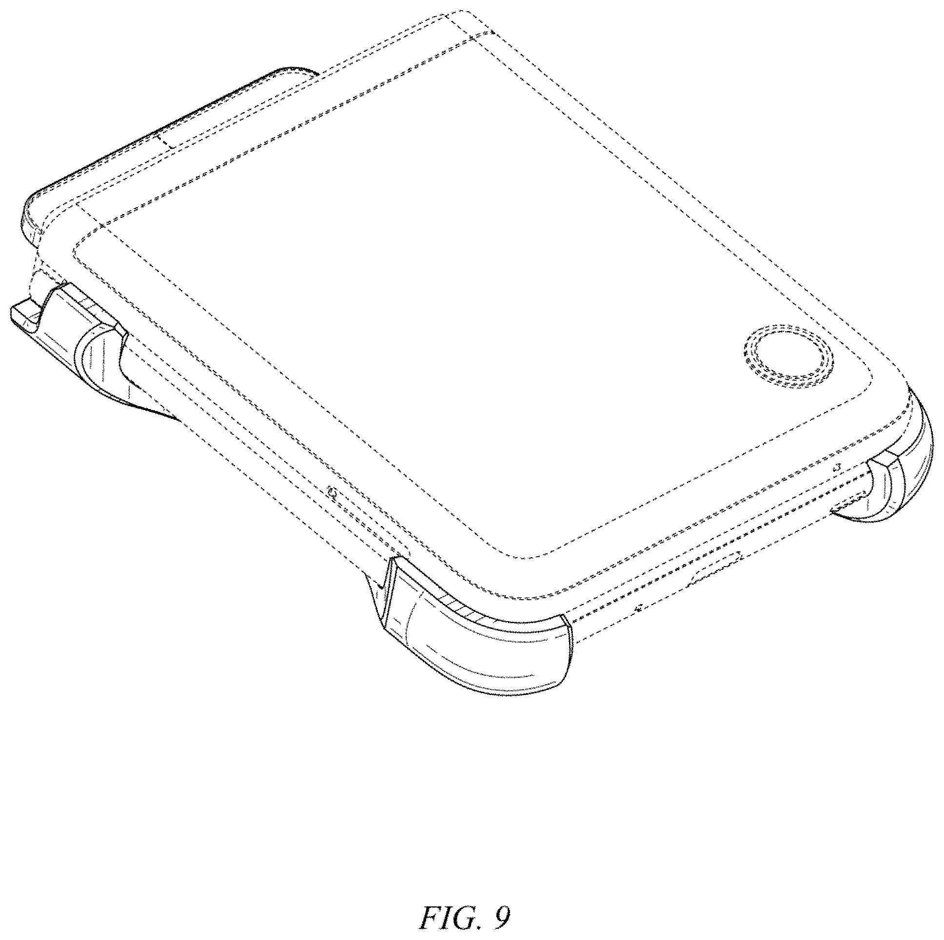 Patent USD1001119 Figure 7 – Anti-theft bracket for a foldable gadget