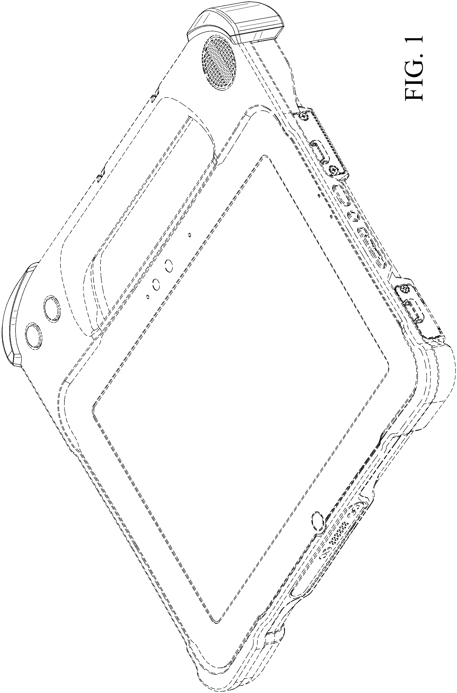 Patent USD1001122 — Mobile computing device — Figure 1
