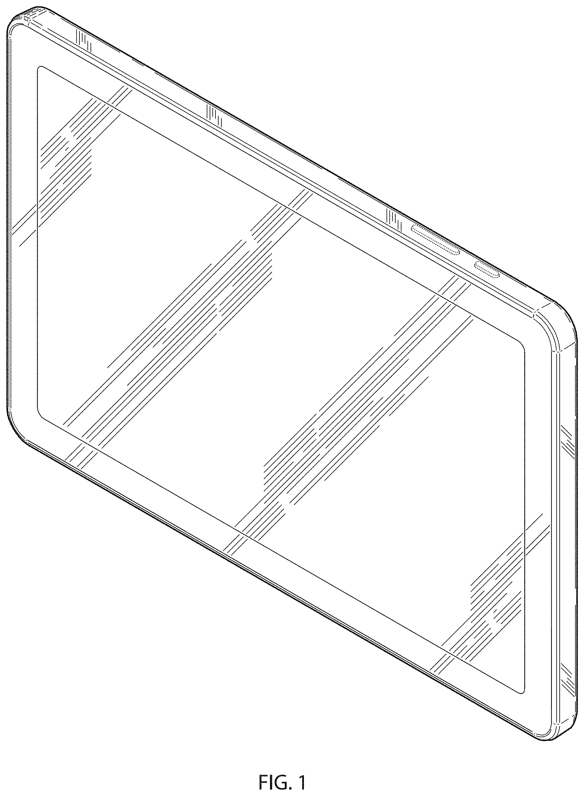 Patent USD1001123 Figure 1 – Tablet computer