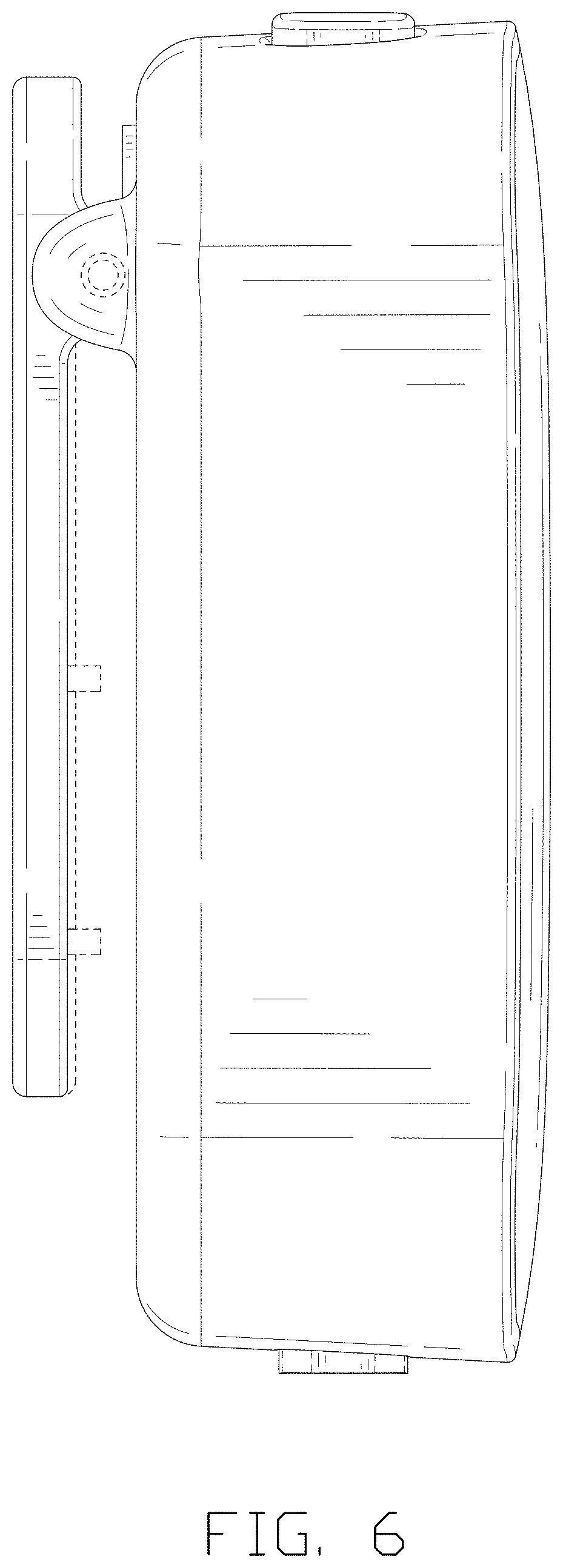 Patent USD1001125 Figure 6 – Combined wireless microphone transmitter and receiver