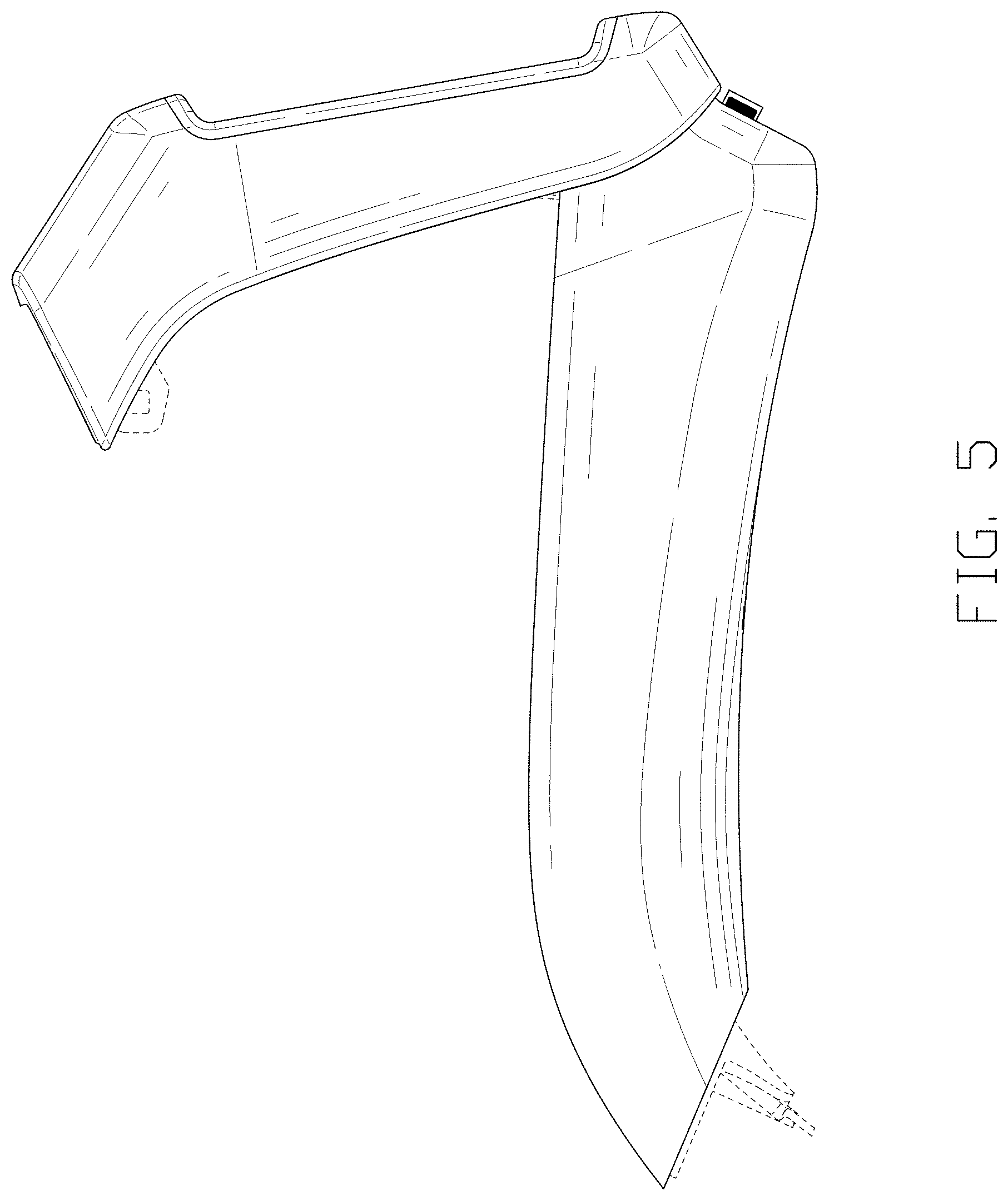 Patent USD1001132 Figure 5 – In-vehicle infotainment device with a touch display