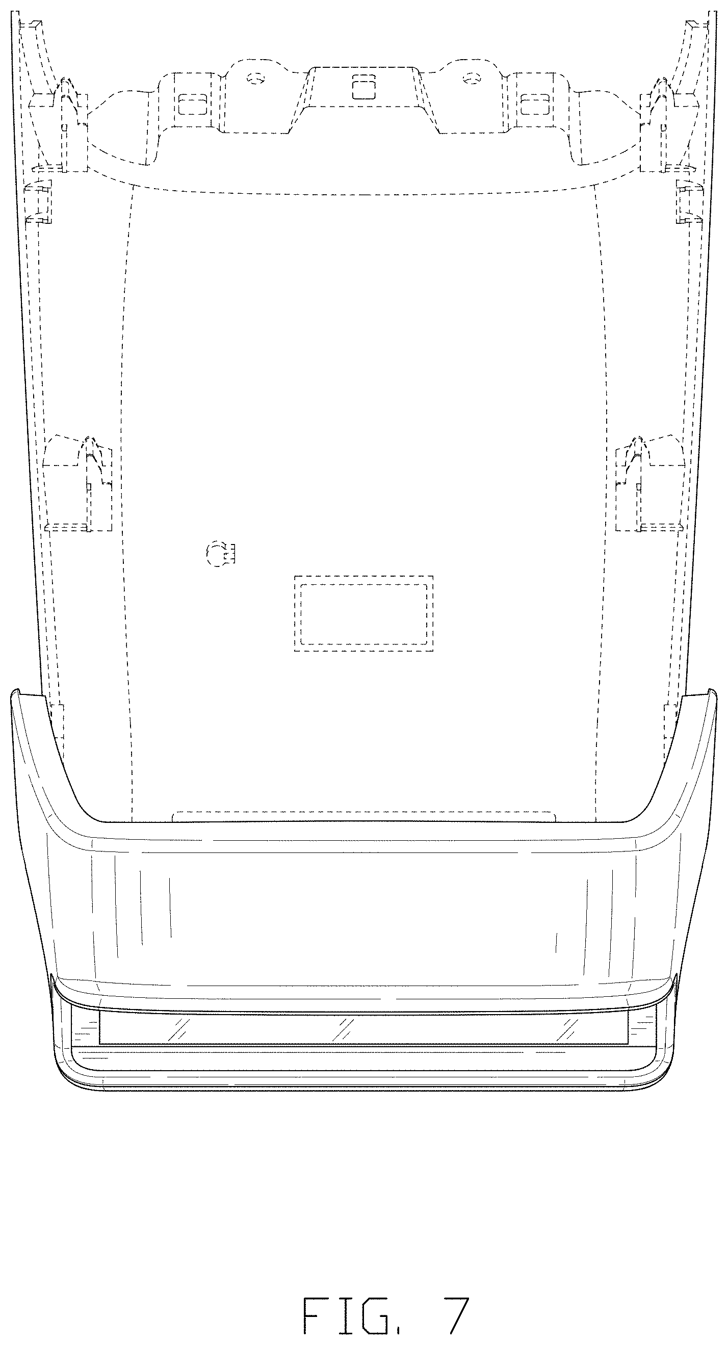 Patent USD1001132 Figure 7 – In-vehicle infotainment device with a touch display
