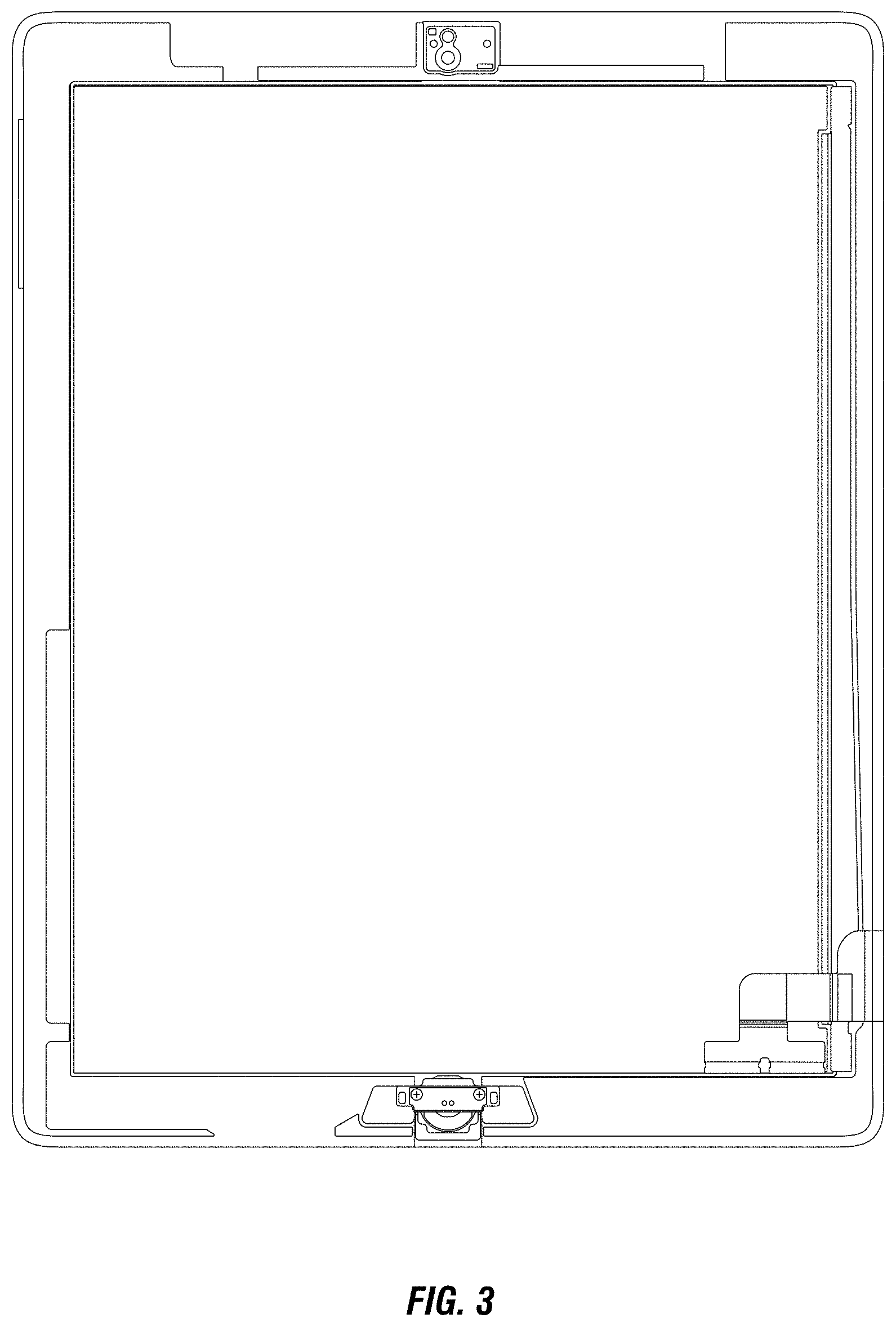 Patent USD1001134 Figure 3 – Display for a portable display device