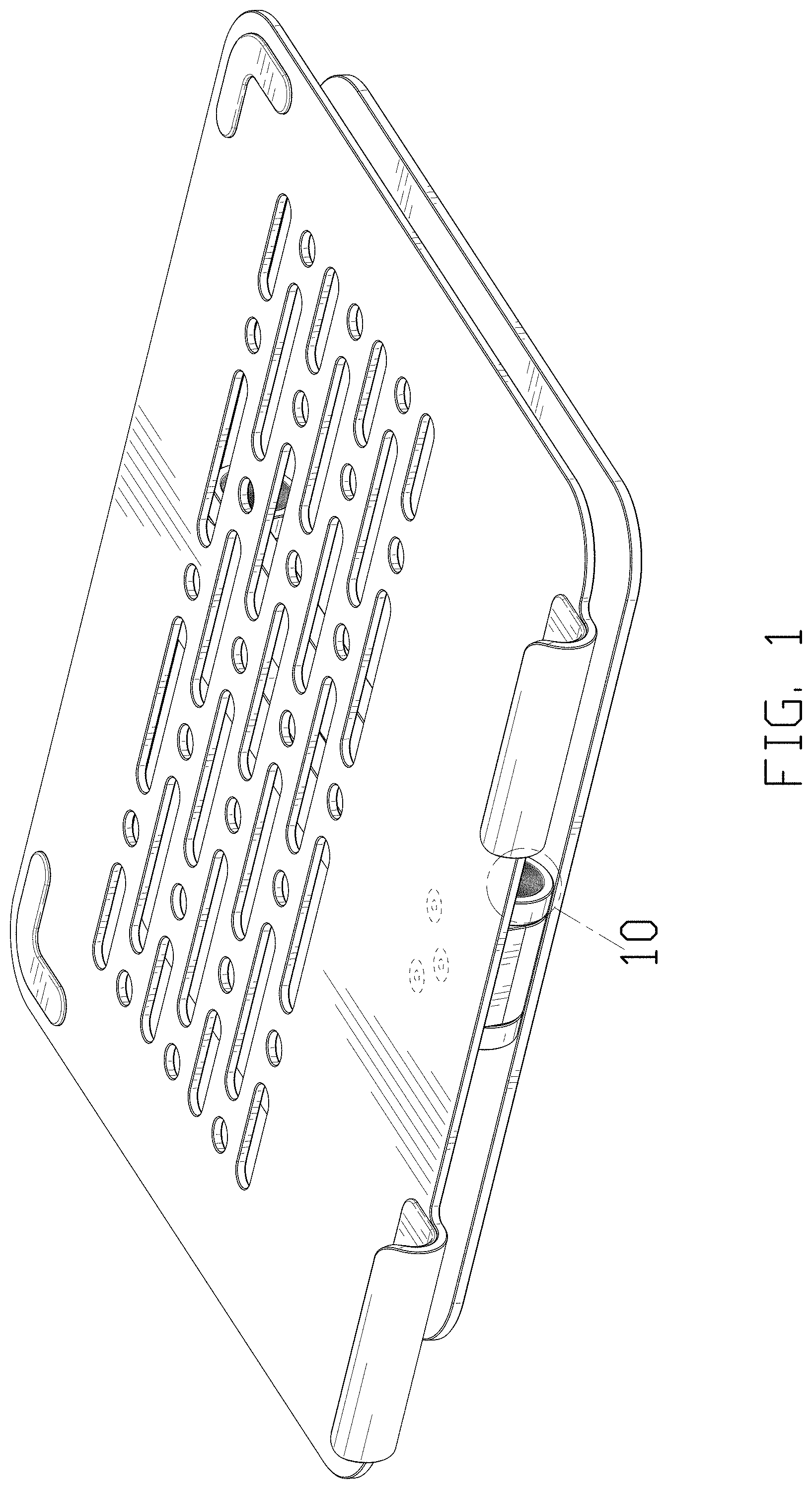 Patent USD1001136 — Laptop stand — Figure 1