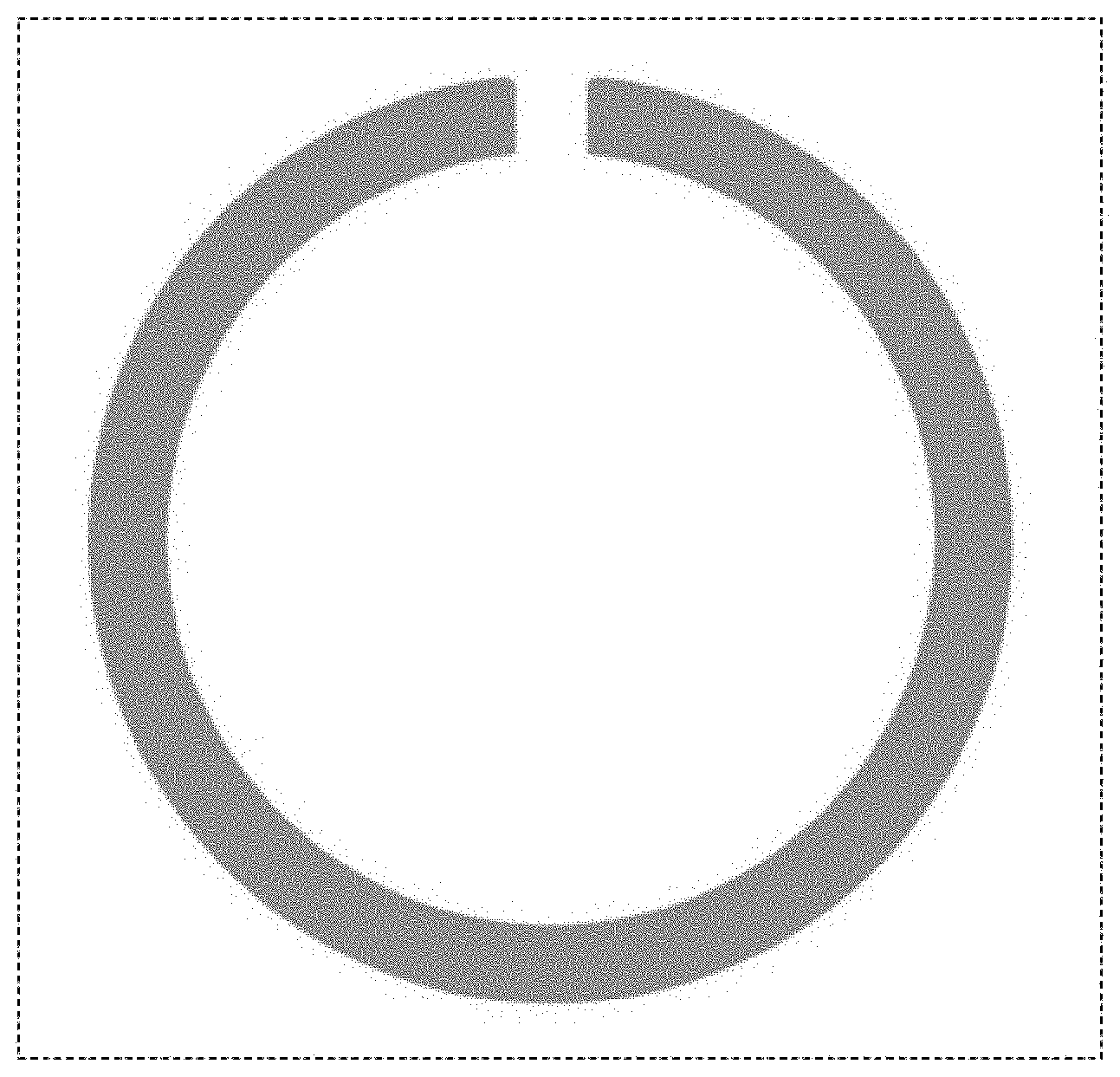 Patent USD1001139 Figure 1 – Display panel with a computer generated icon