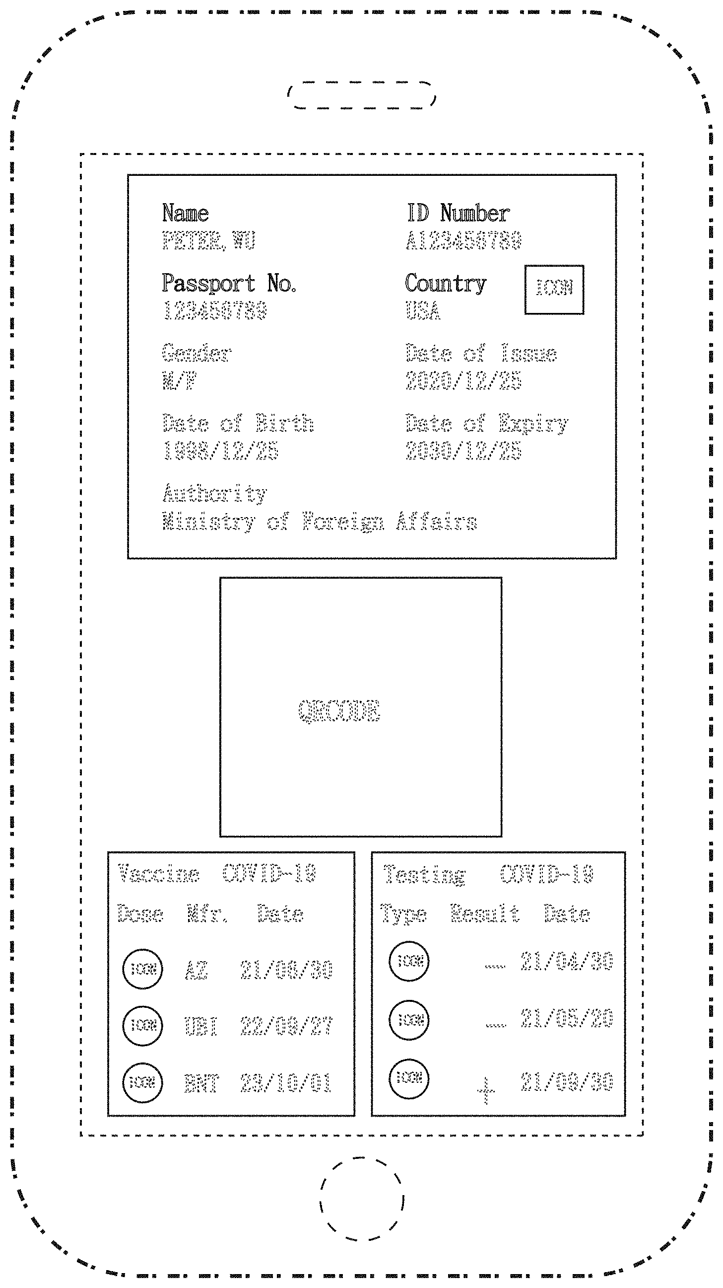 Patent USD1001140 Figure 1 – Display screen with graphical user interface