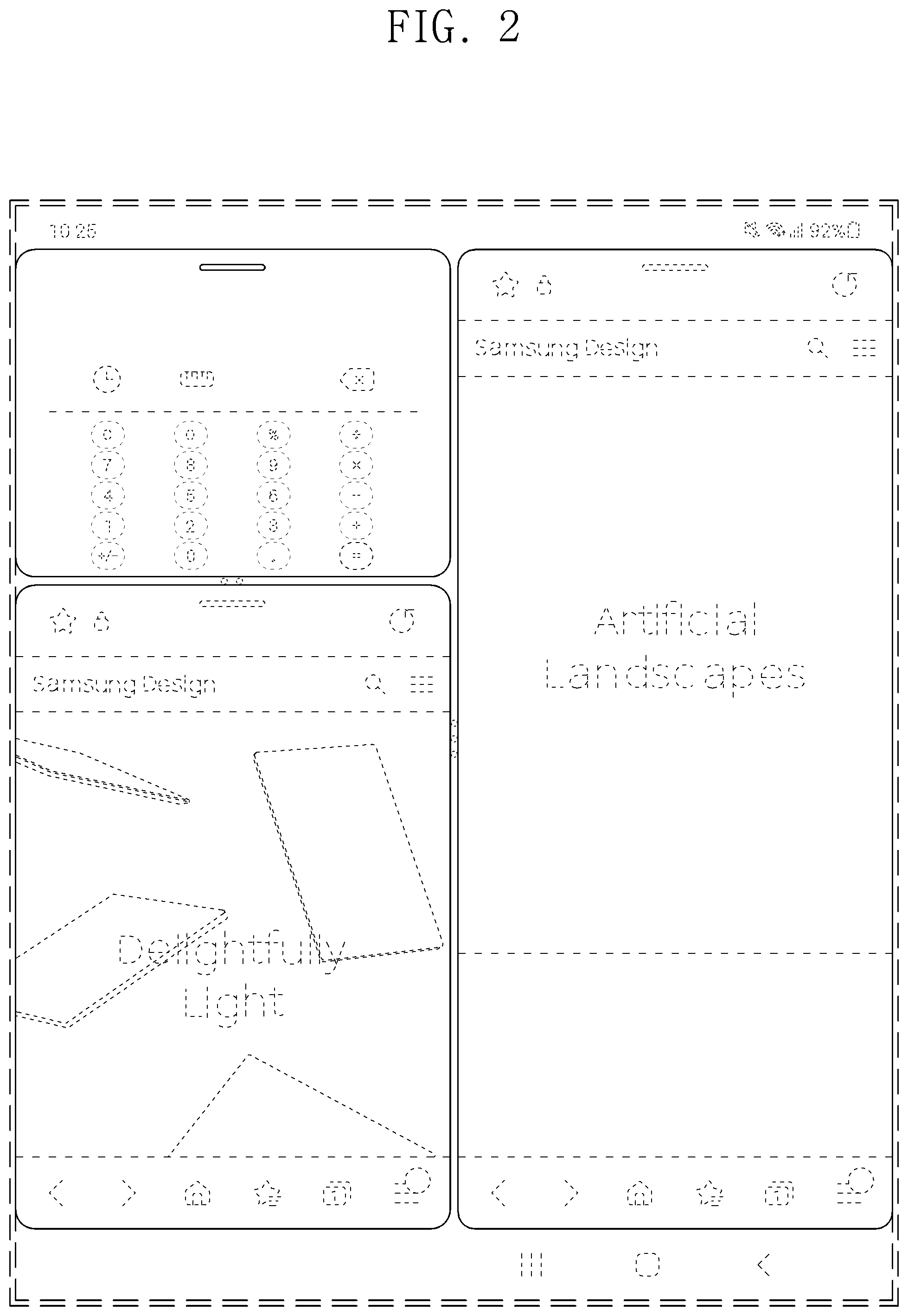 Patent USD1001155 Figure 2 – Display screen or portion thereof with transitional graphical user interface
