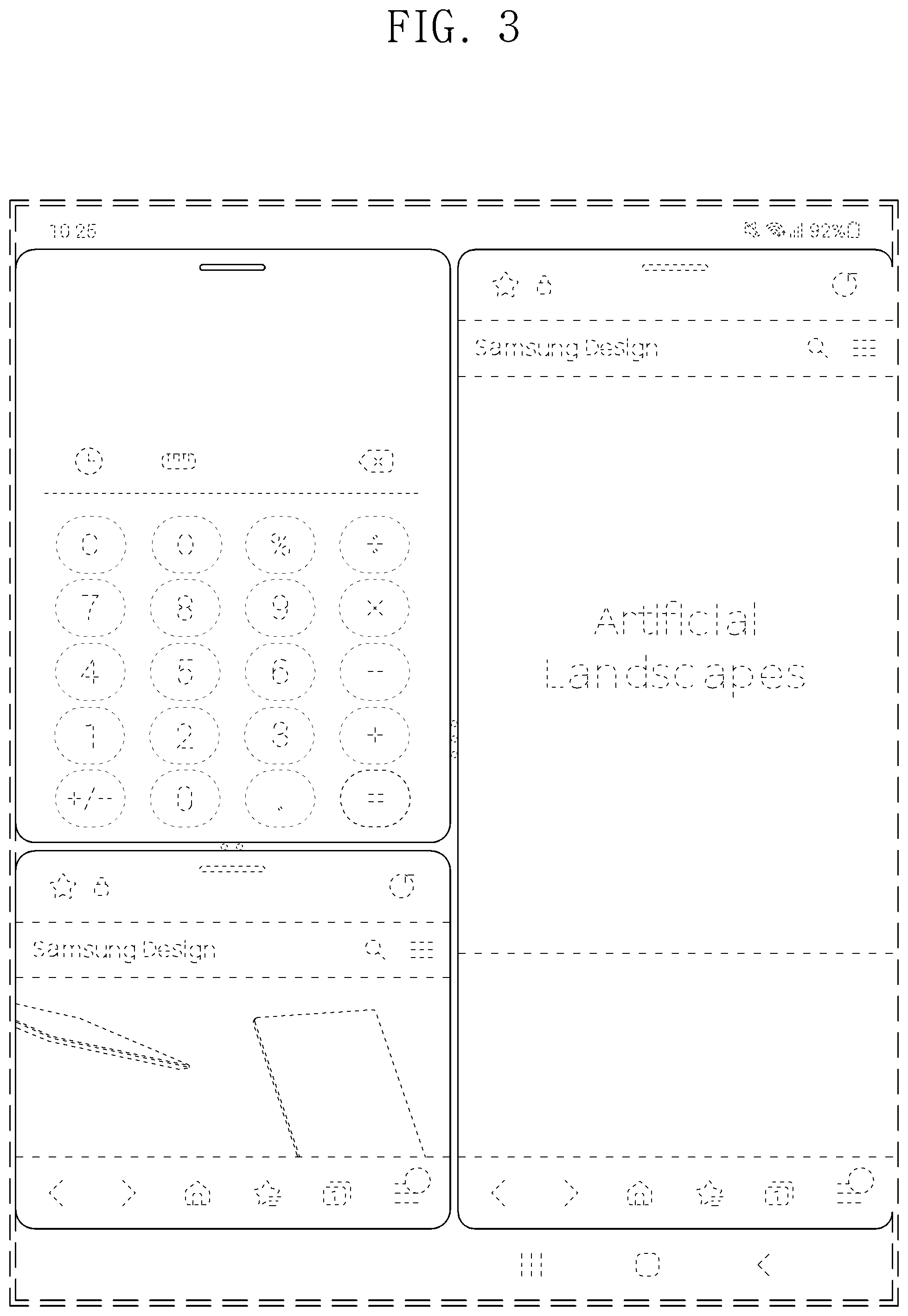 Patent USD1001155 Figure 3 – Display screen or portion thereof with transitional graphical user interface