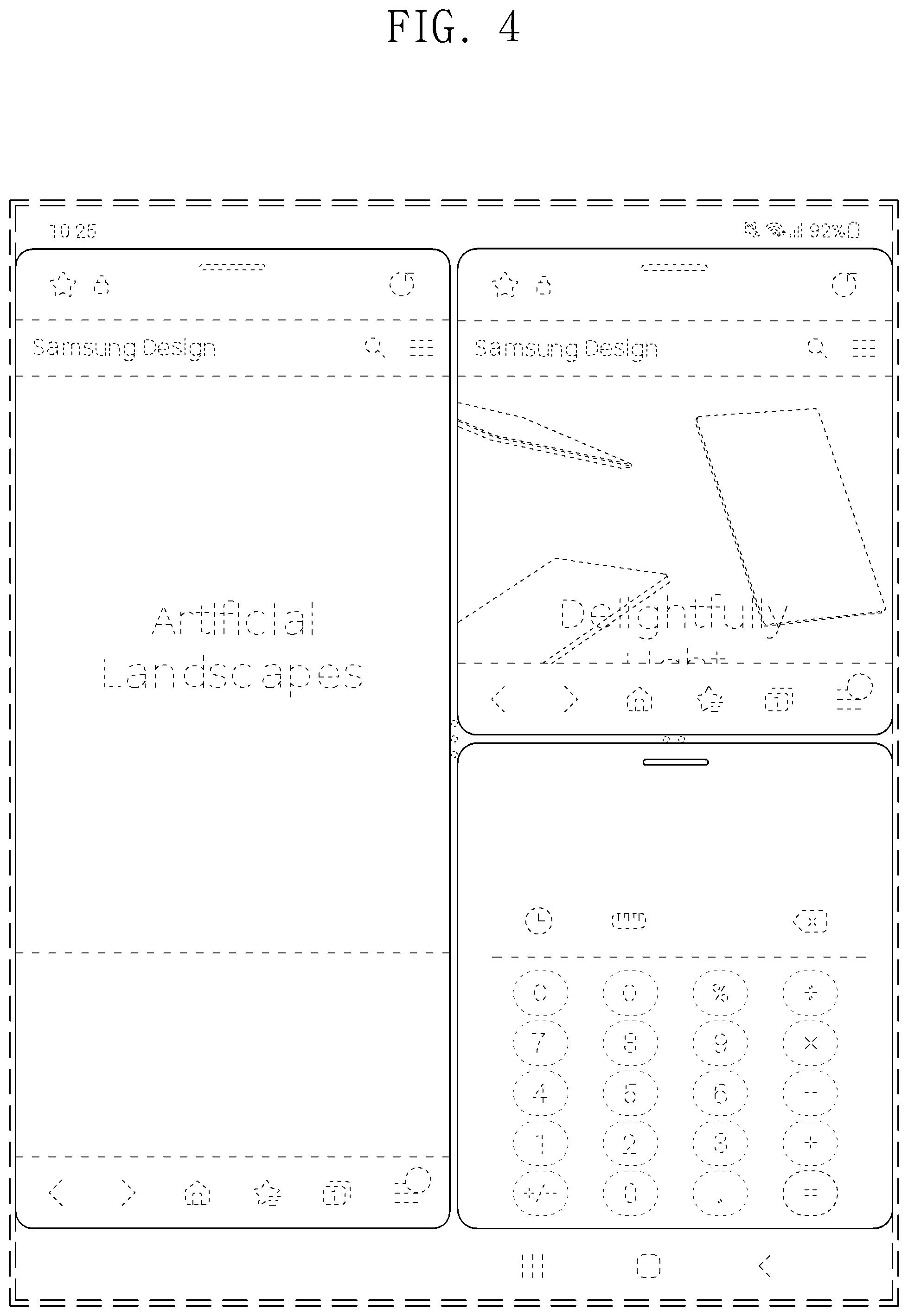 Patent USD1001155 Figure 4 – Display screen or portion thereof with transitional graphical user interface