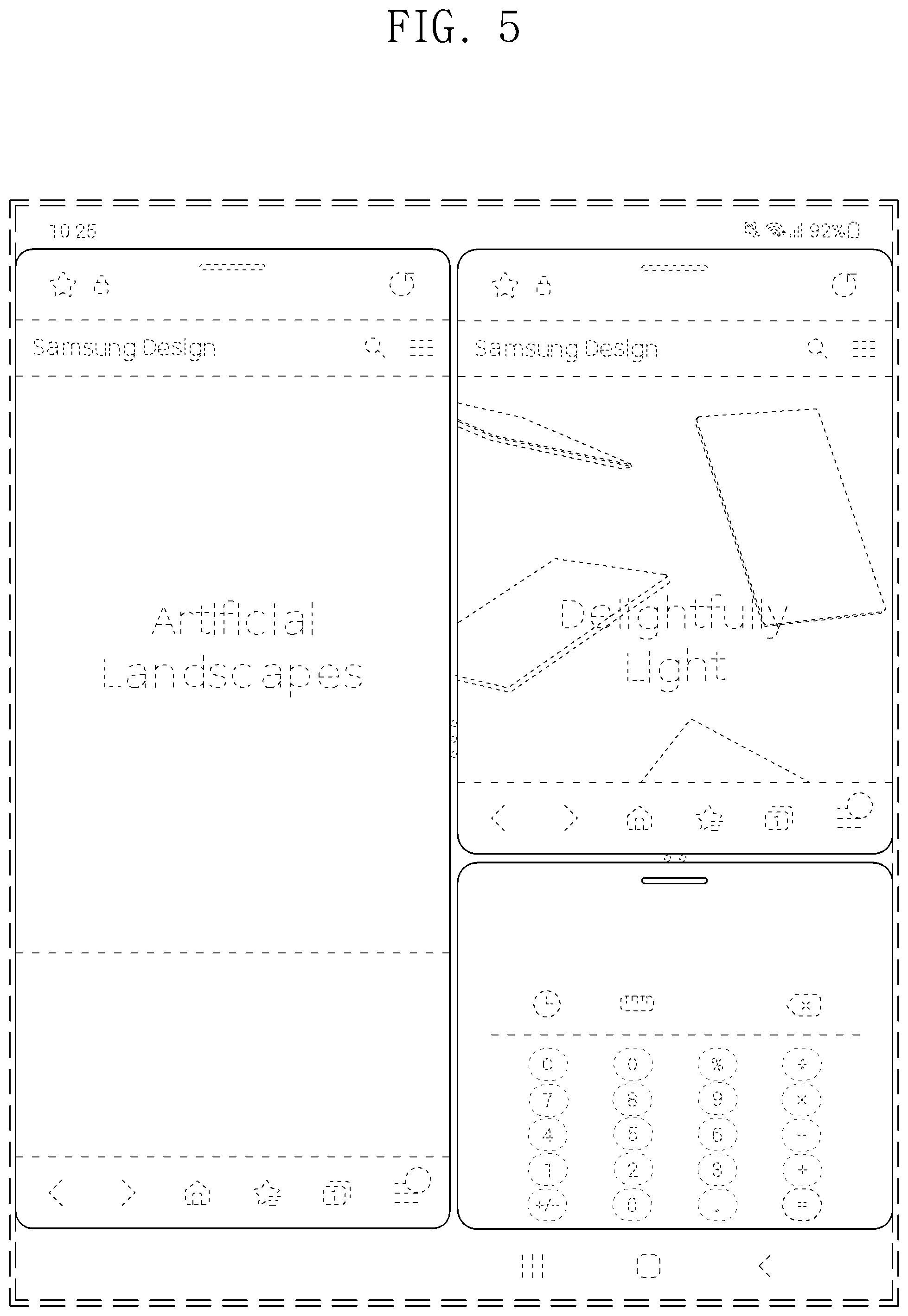 Patent USD1001155 Figure 5 – Display screen or portion thereof with transitional graphical user interface
