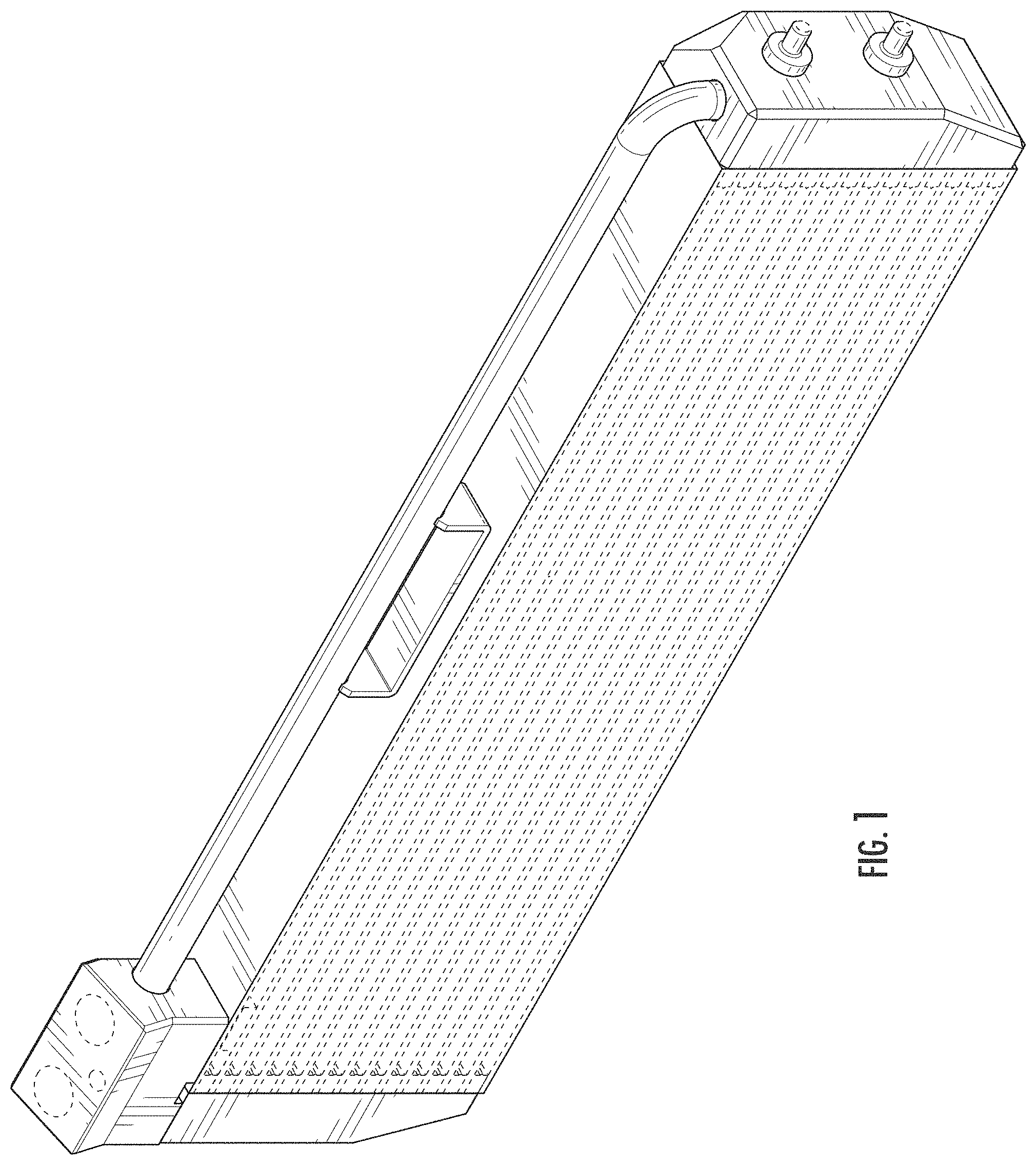 Patent USD1001159 Figure 1 – Automotive oil cooler