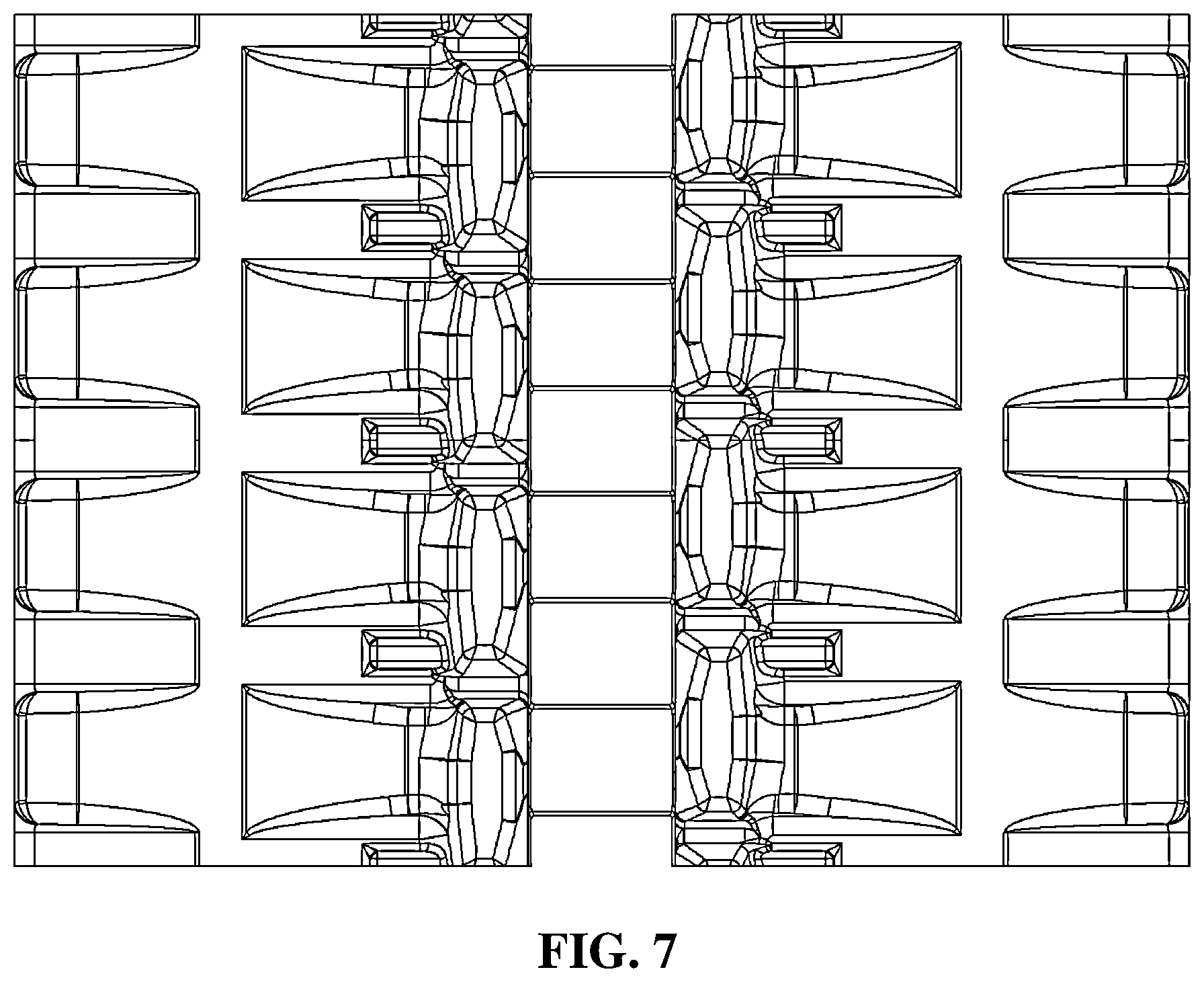 Patent USD1001163 Figure 5 – Rubber track