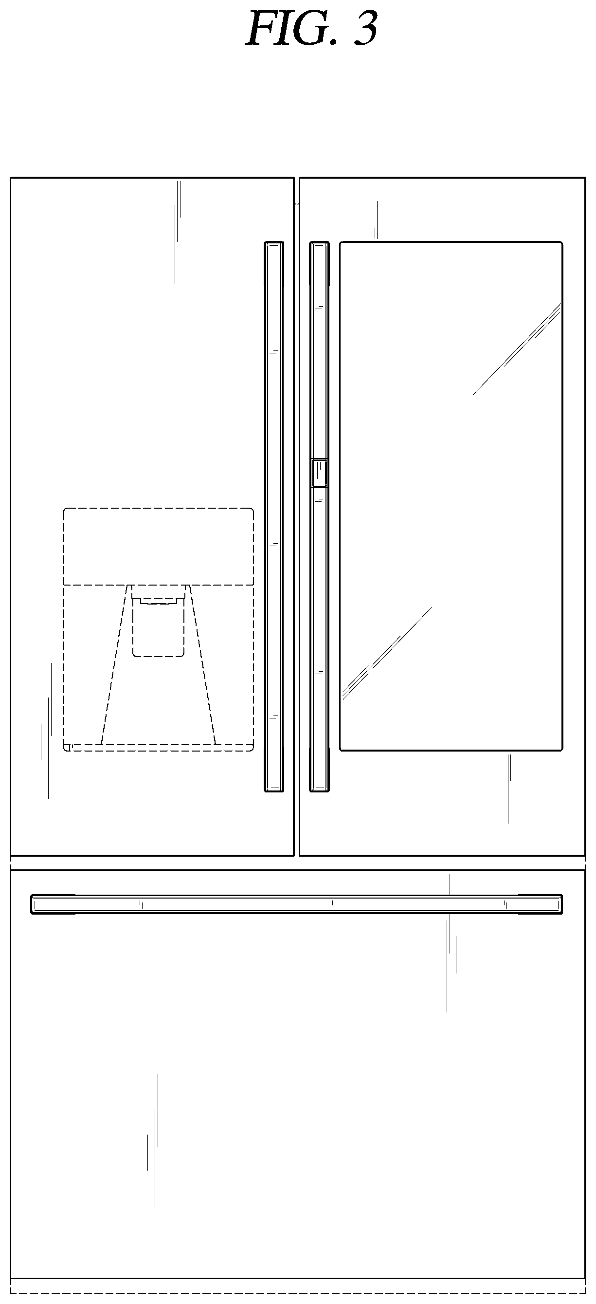 Patent USD1001164 Figure 3 – Refrigerator