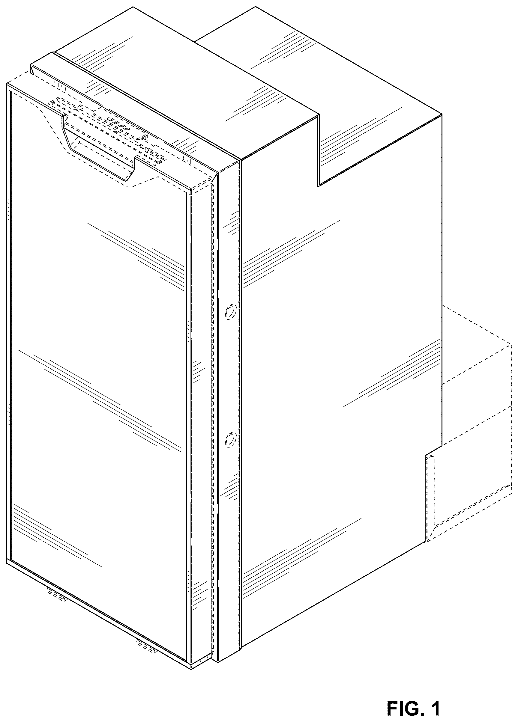 Patent USD1001165 — Refrigerator — Figure 1