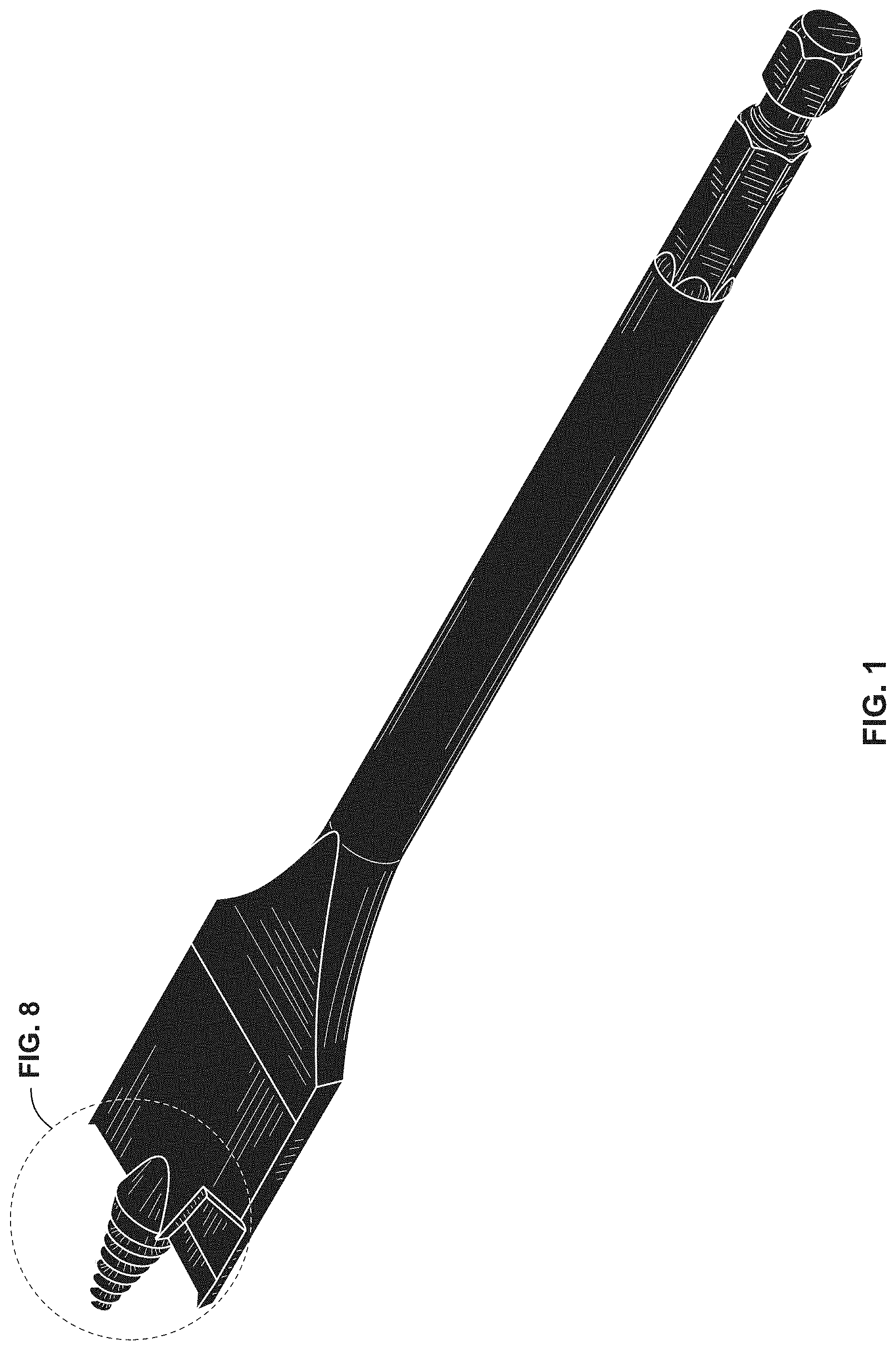 Patent USD1001166 Figure 1 – Tool bit