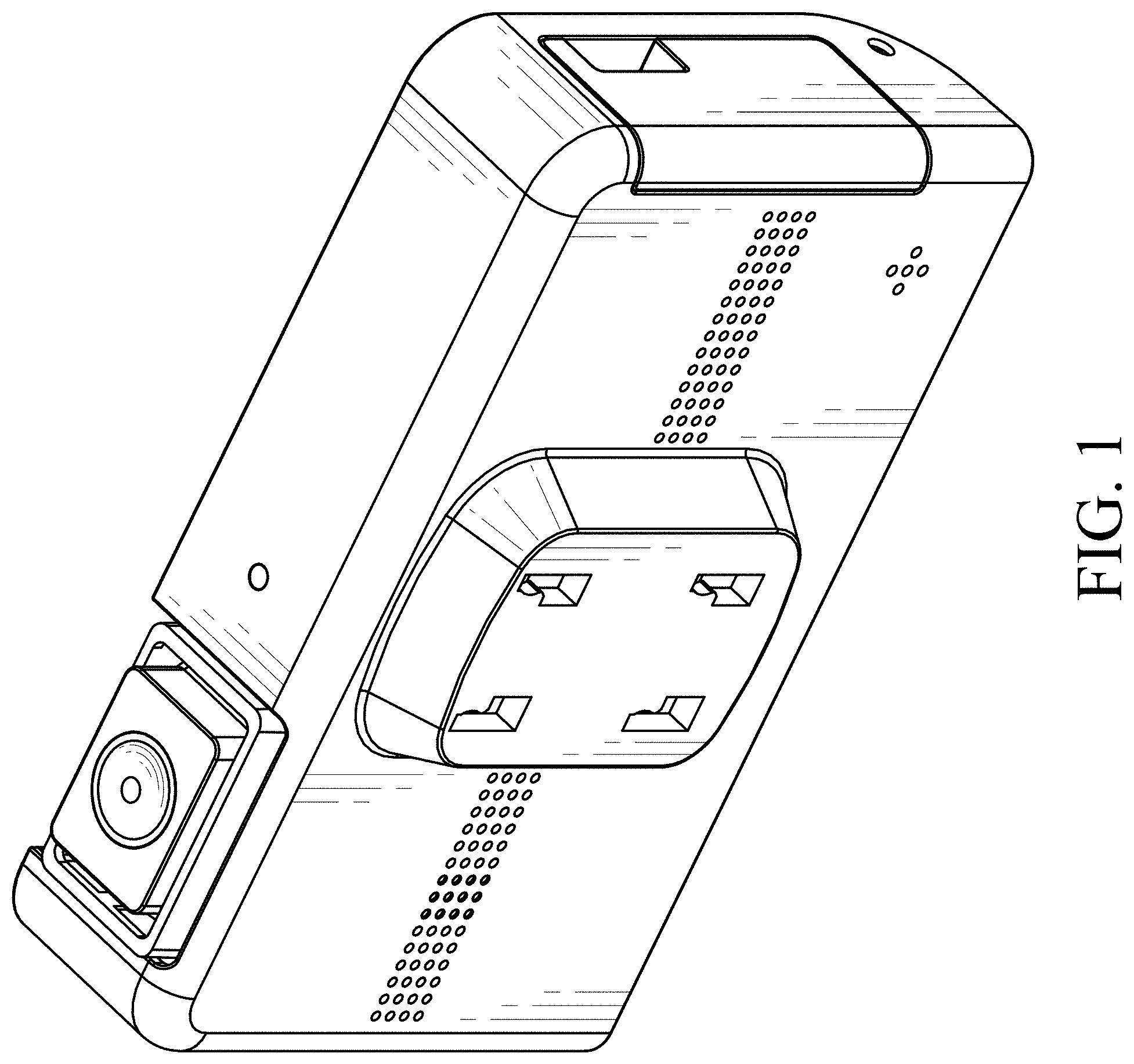 Patent USD1001177 Figure 1 – Dual lens driving recorder