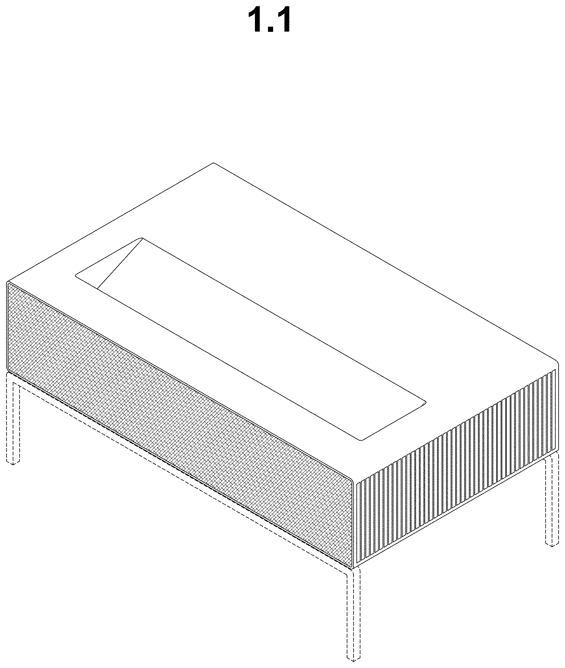 Patent USD1001179 Figure 1 – Projector