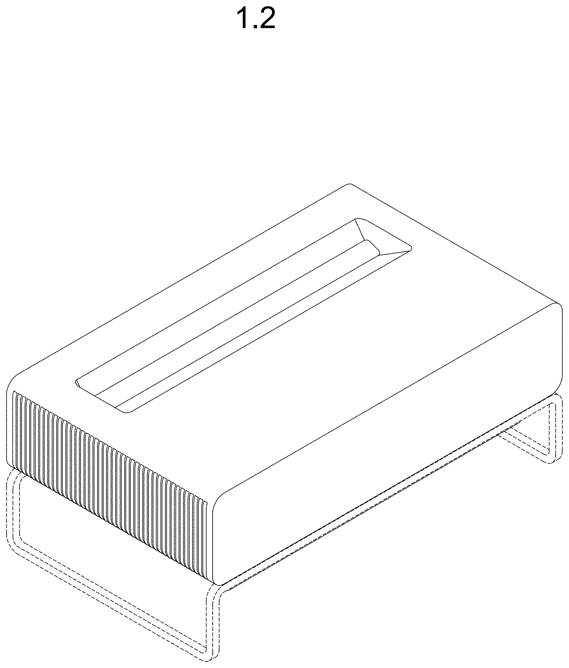 Patent USD1001180 Figure 2 – Projector