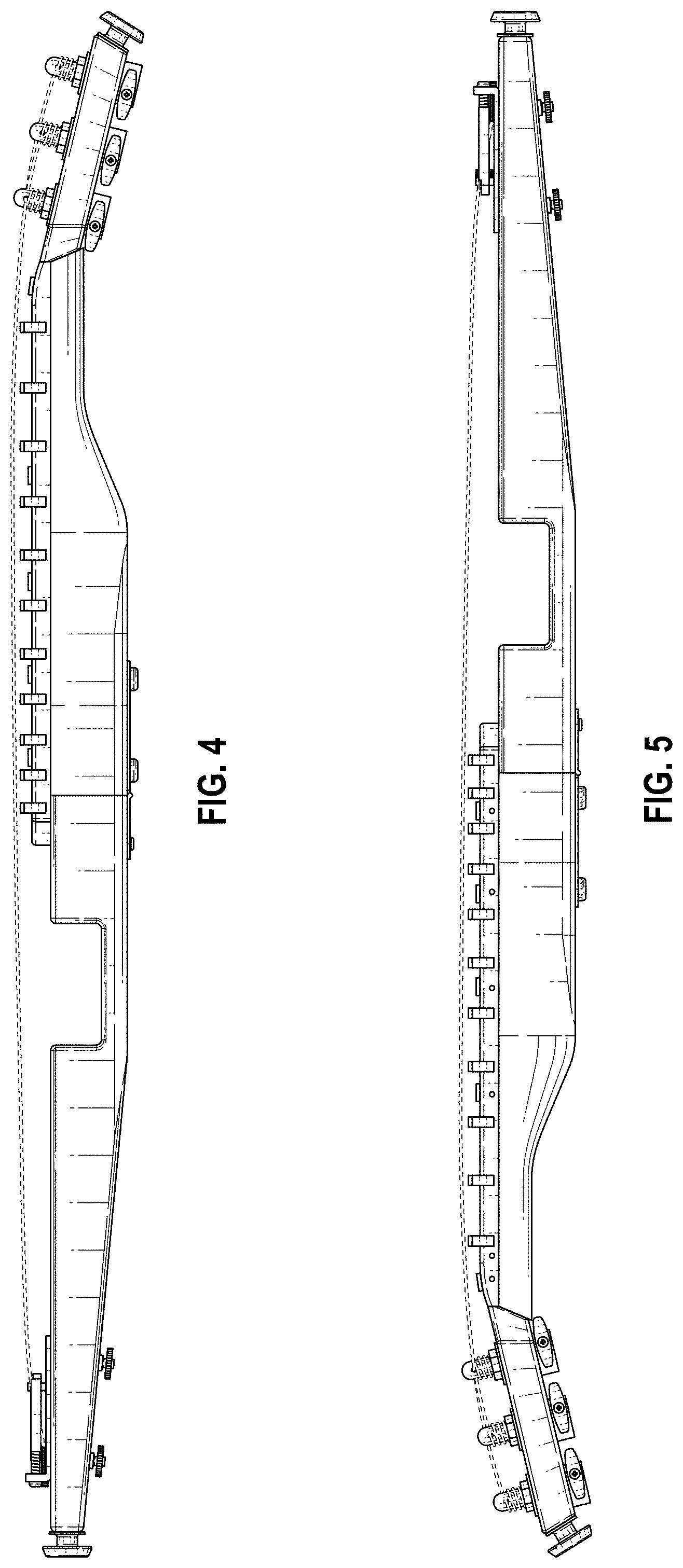 Patent USD1001182 Figure 3 – Folding travel guitar
