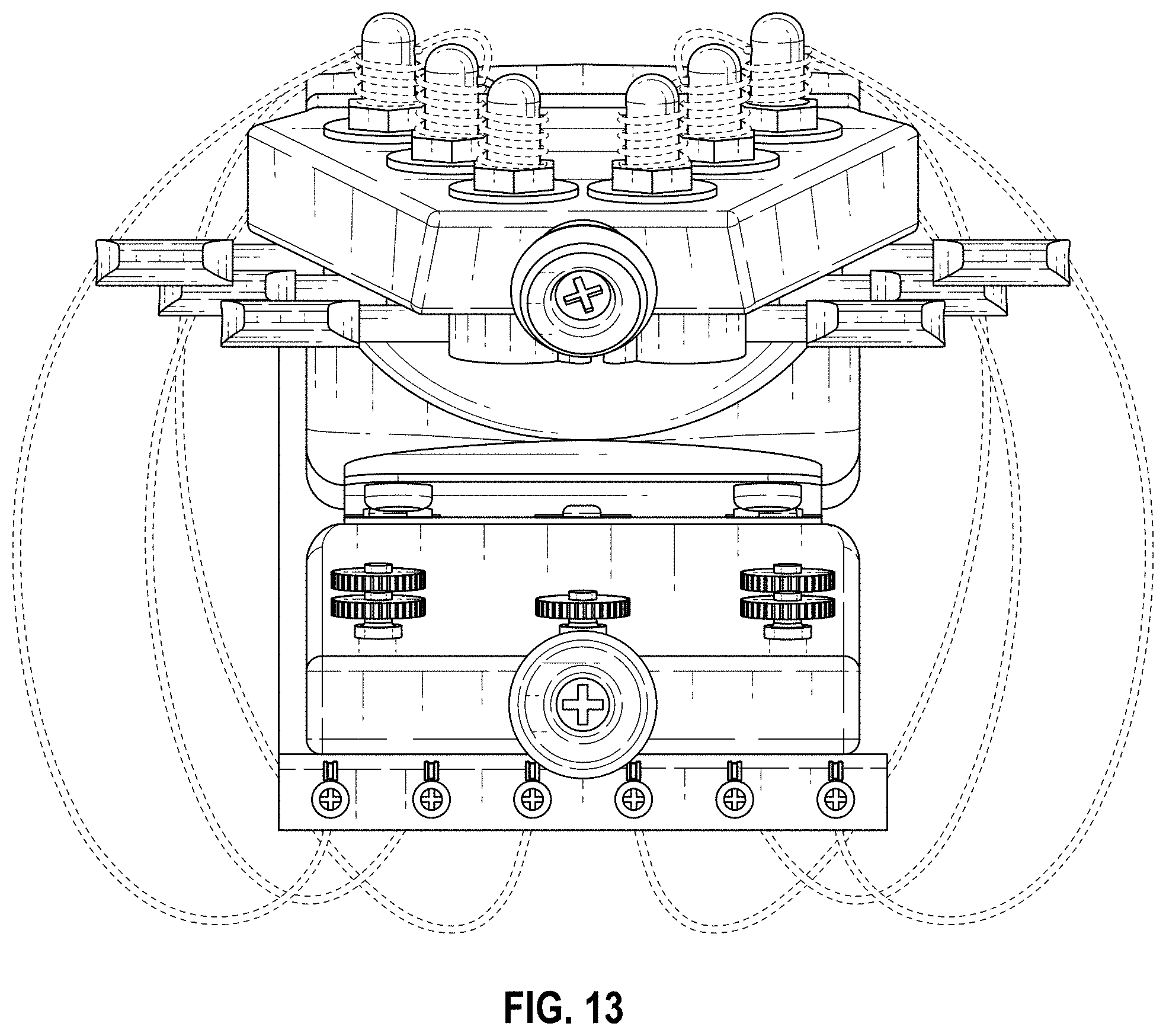 Patent USD1001182 Figure 10 – Folding travel guitar