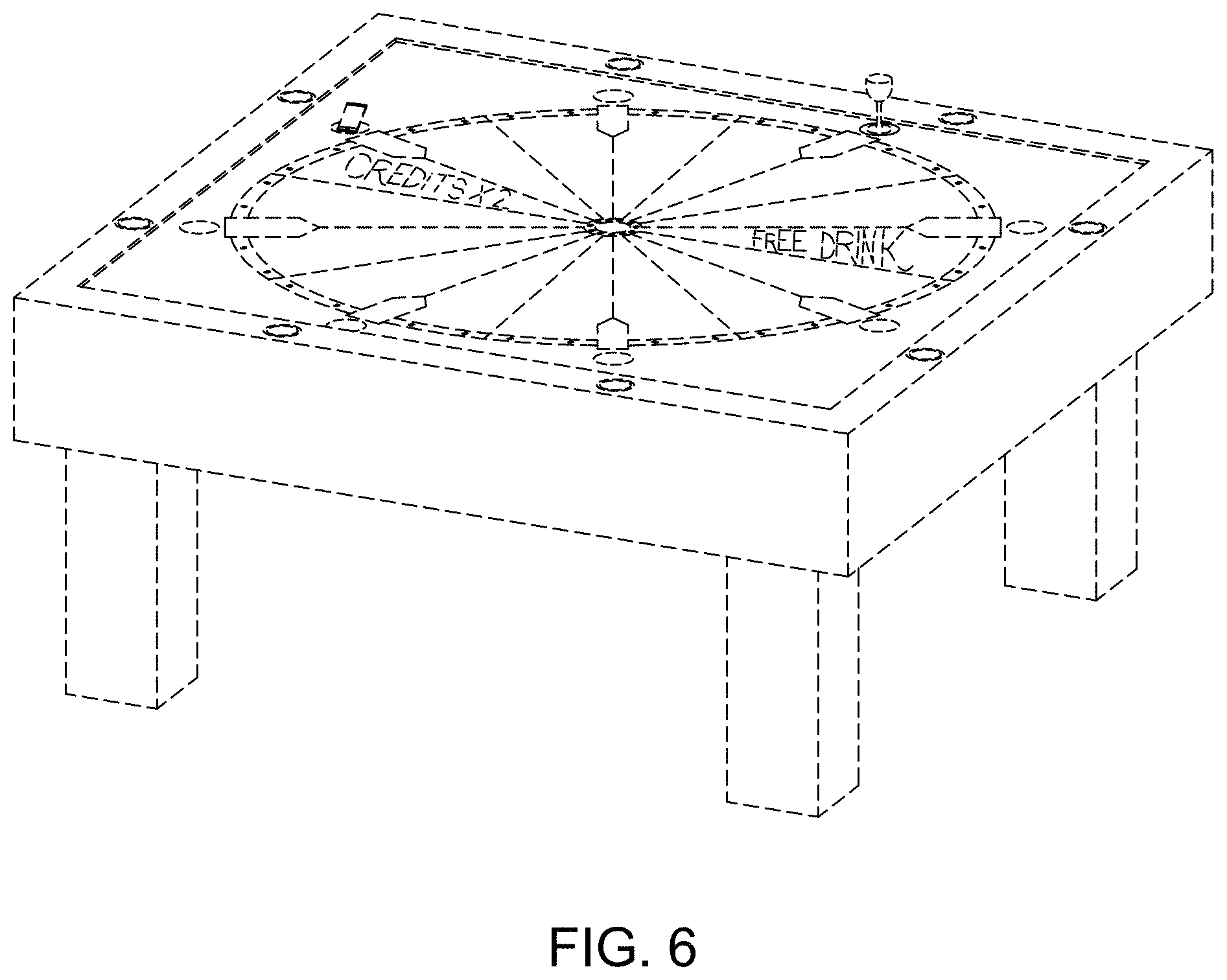 Patent USD1001194 Figure 6 – Slot table hybrid design