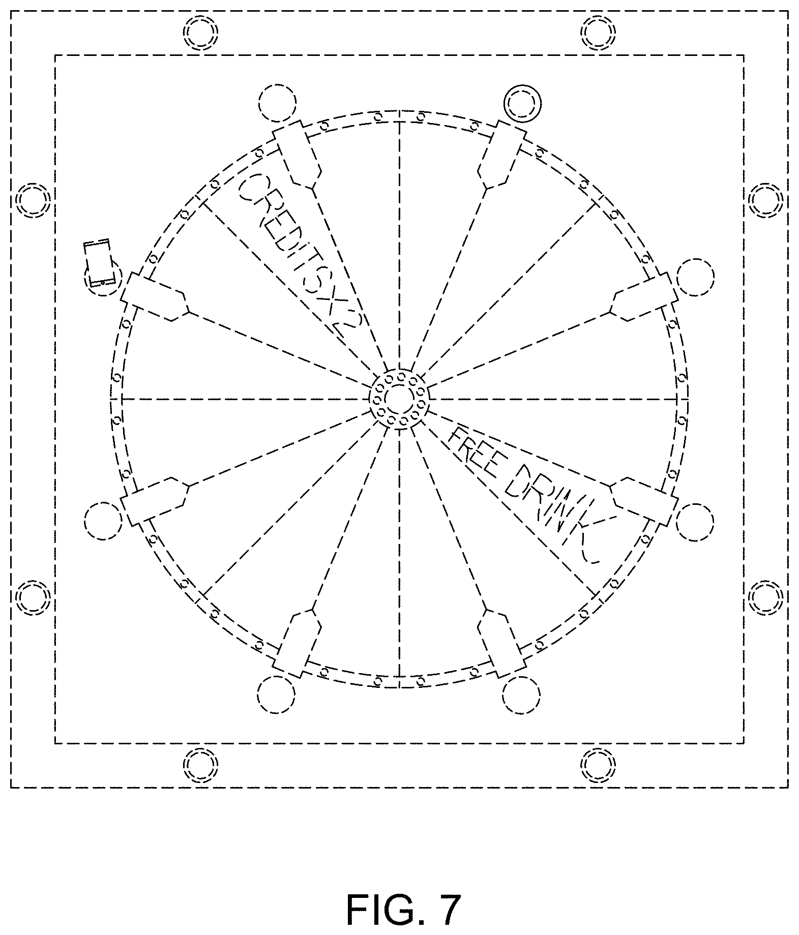 Patent USD1001194 Figure 7 – Slot table hybrid design