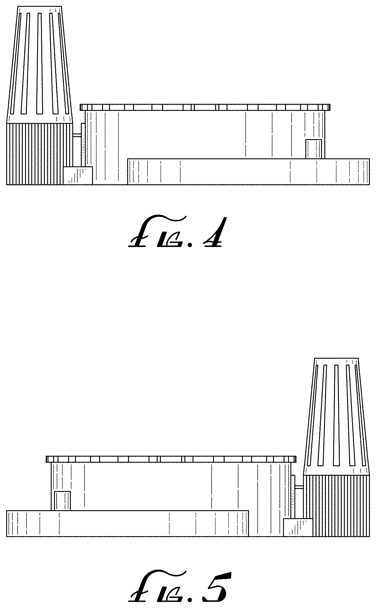 Patent USD1001195 Figure 2 – Display base with extendable-retractable cord and cord end device