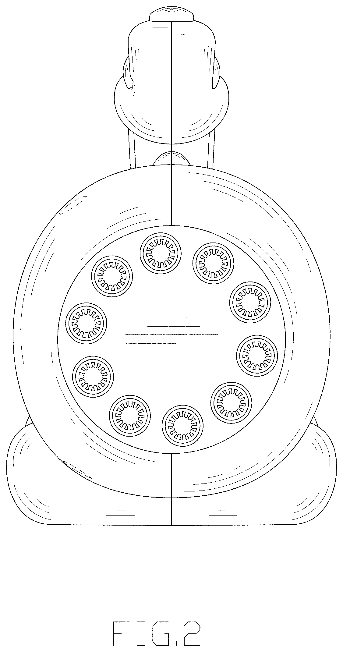 Patent USD1001196 Figure 2 – Bubble machine