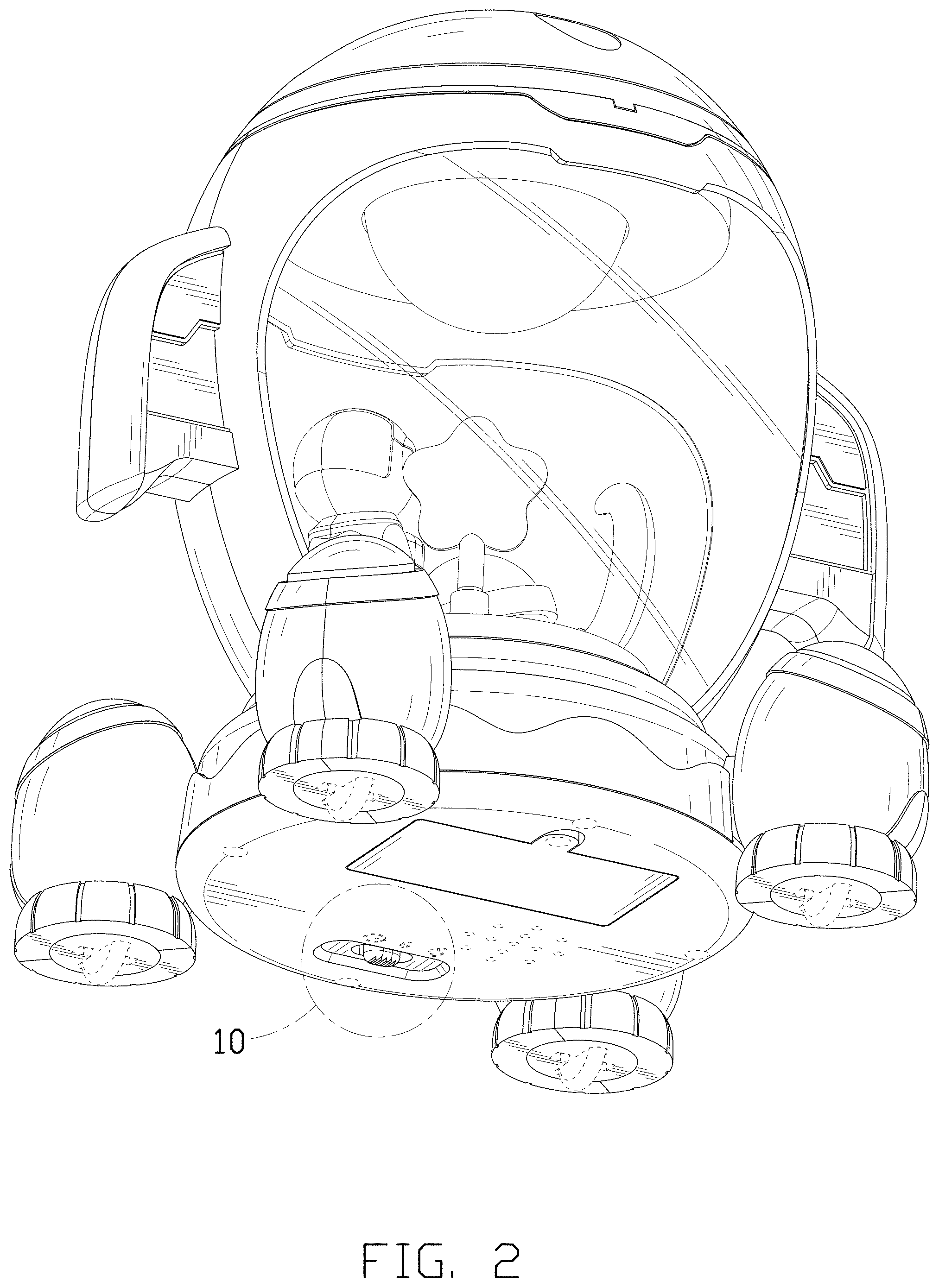 Patent USD1001197 Figure 2 – Toy drum