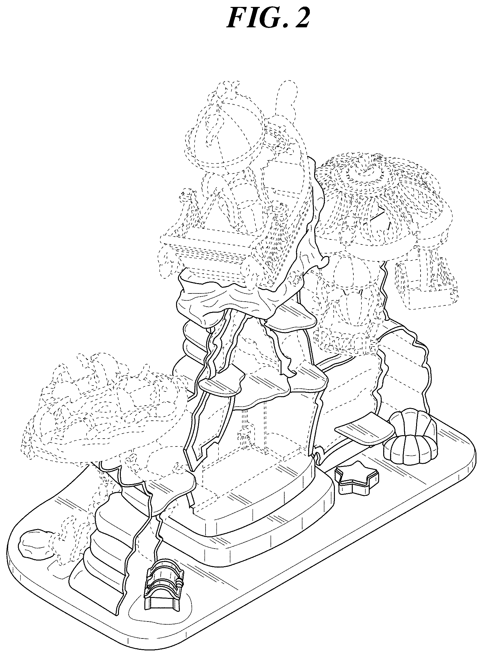 Patent USD1001202 Figure 2 – Toy castle