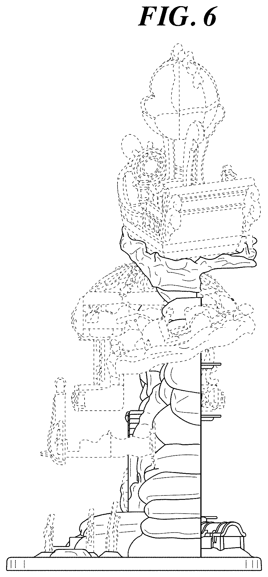 Patent USD1001202 Figure 6 – Toy castle