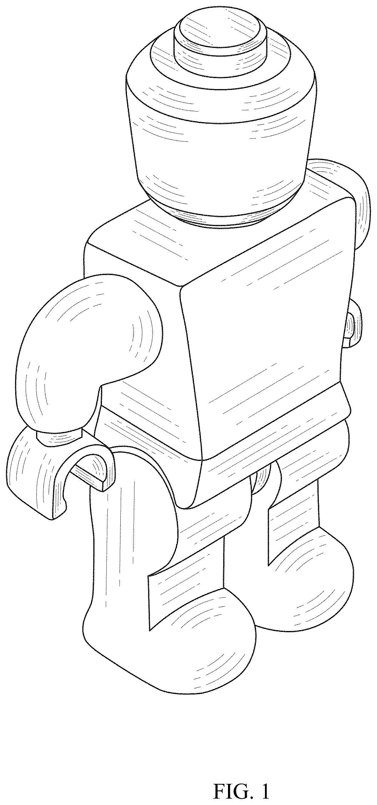 Patent USD1001208 Figure 1 – Building block doll