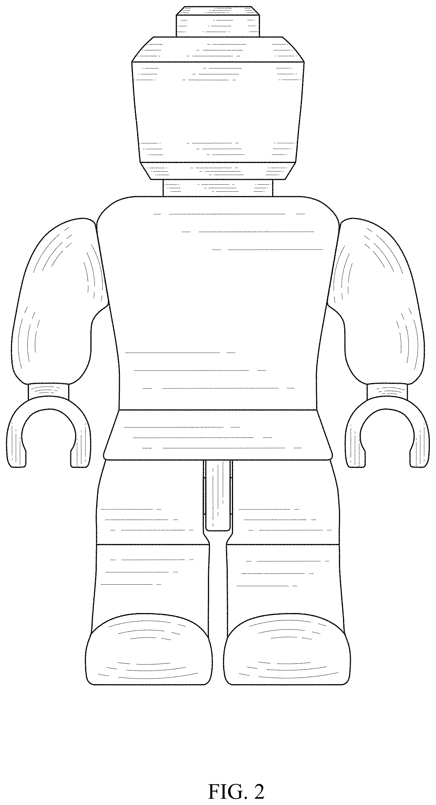 Patent USD1001208 Figure 2 – Building block doll