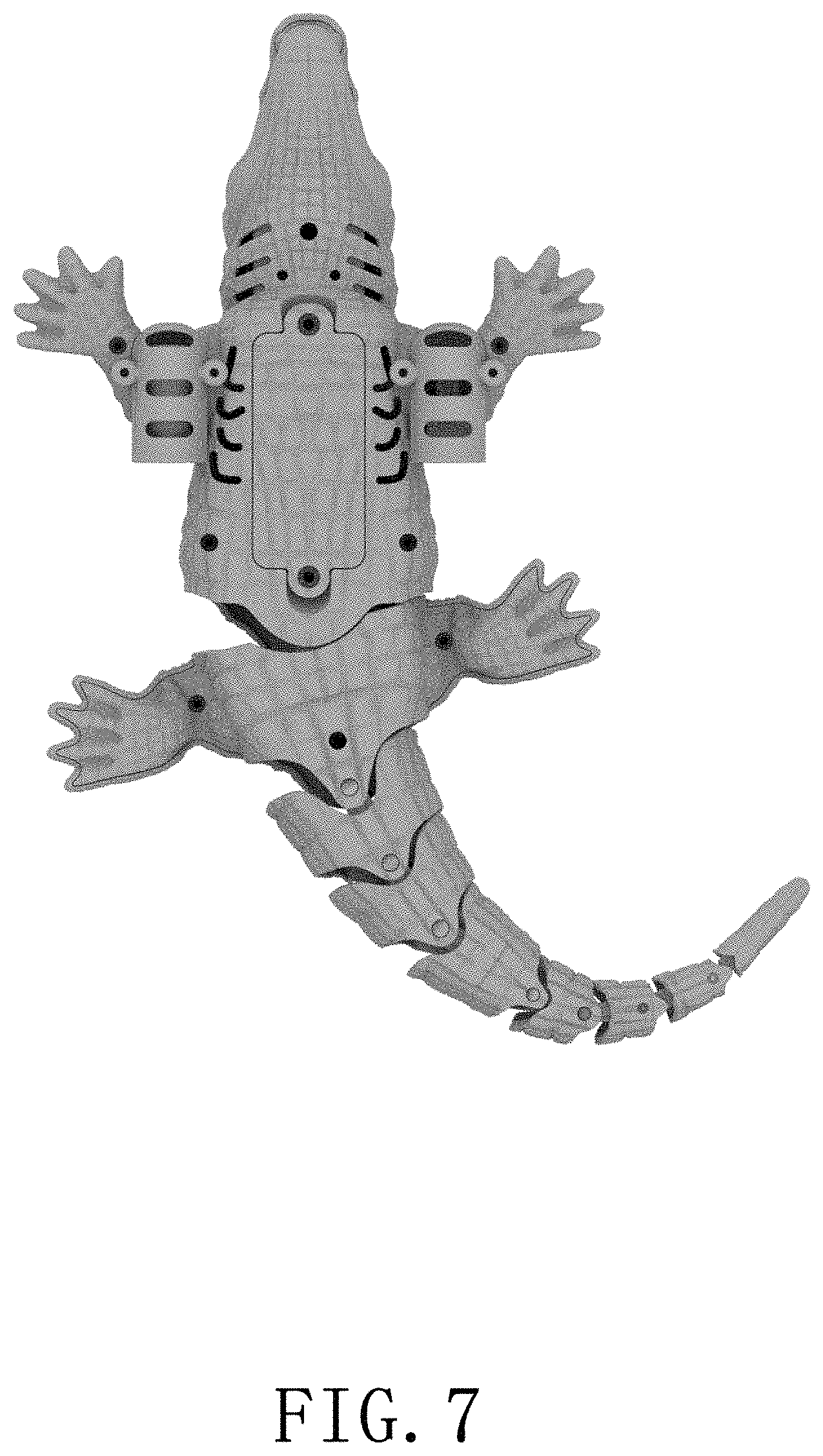 Patent USD1001209 Figure 7 – Remote-controlled crocodile